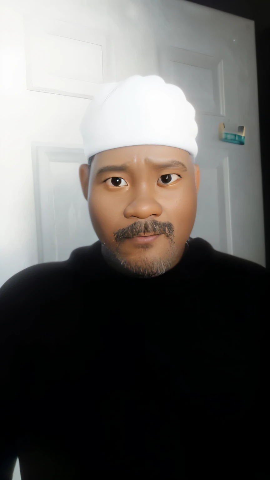 Image of a 45-year-old black man in Disney Pixar style, alta calidad, mejor calidad