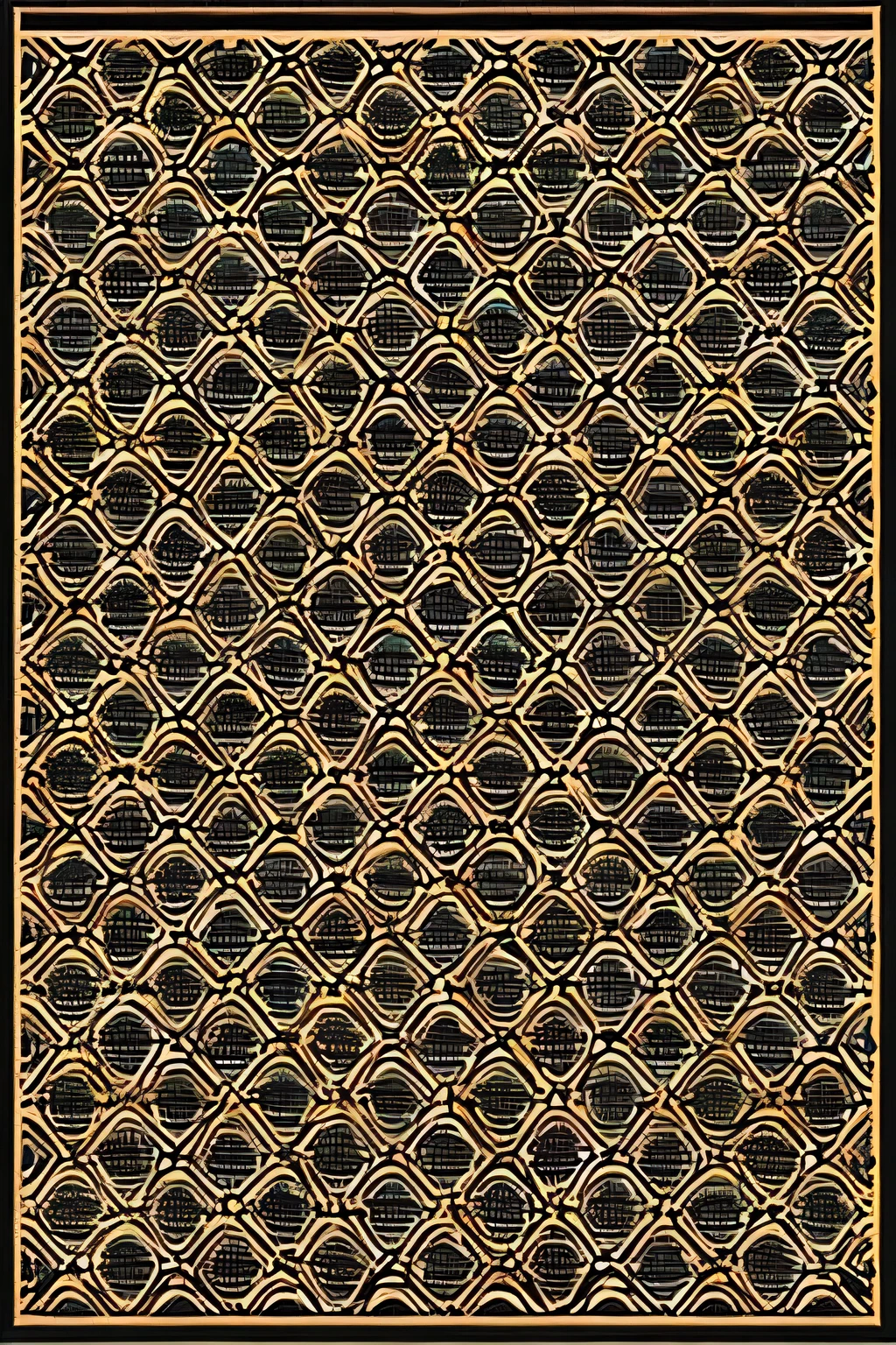 persian rug pattern cloth Moroccan black and white design