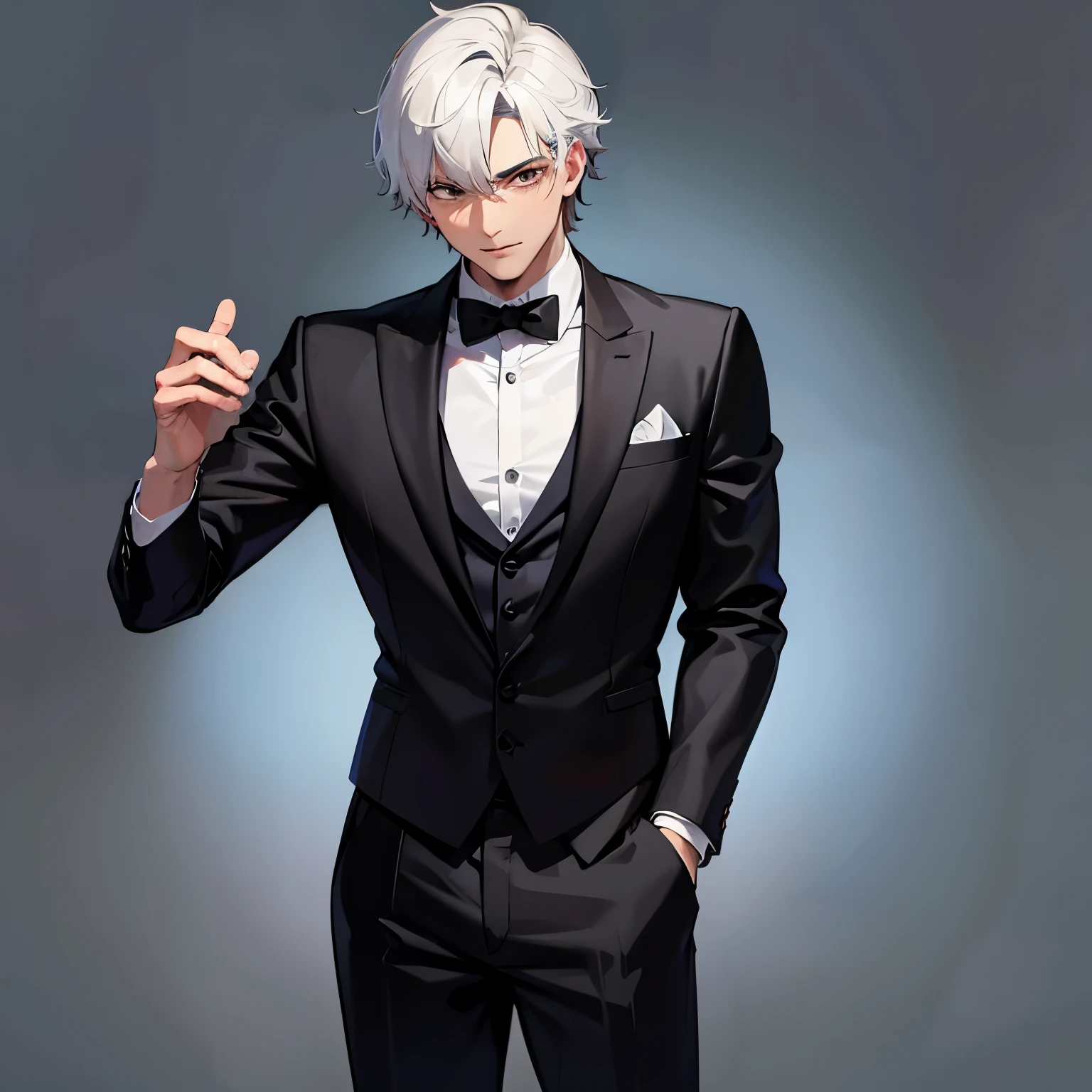 Homem de terno preto