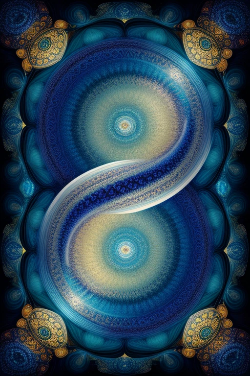best quality, highres, ultra-detailed, realistic, round ornamental mandala, swirling, whirlpool, splashing blue ocean water, rocks