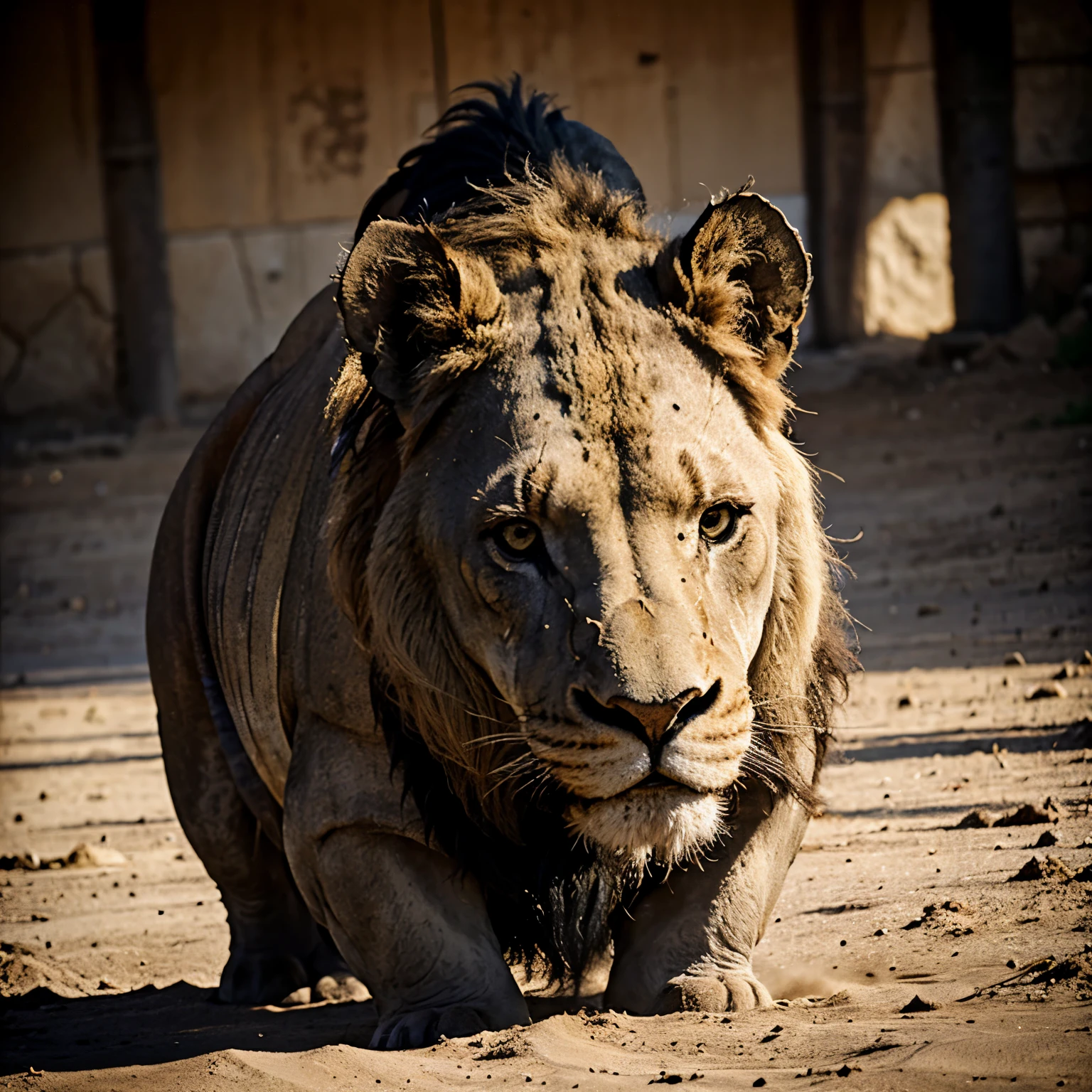 Mix between lion and rhino