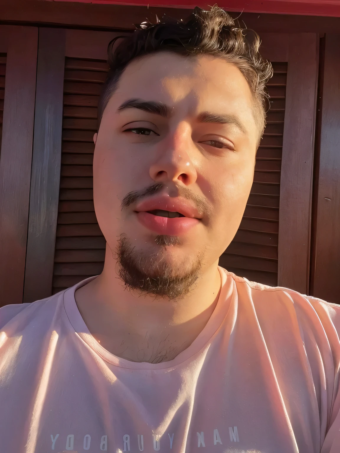 tem um homem com barba e camisa rosa, neck beard, Serpentina do Twitch / jogador Ludwig, short cavanhaque, Aykut Aydogdu, taken at the beginning of 2020, cavanhaque, profile picture with headshot, I agree with you, cerca de 19 anos, monocelha, foto do perfil 1024px, imagem de qualidade muito baixa