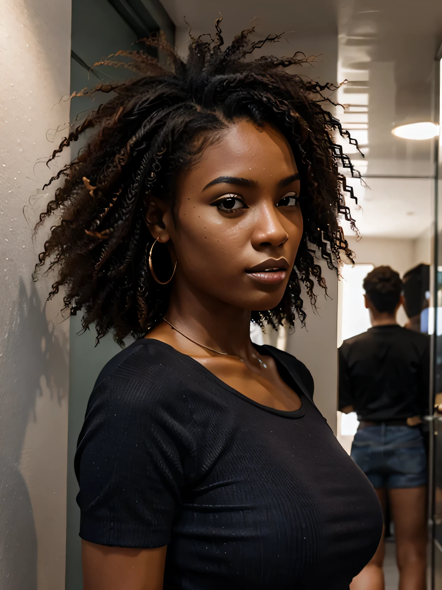 mulher afroamericana alta qualidade 3d 