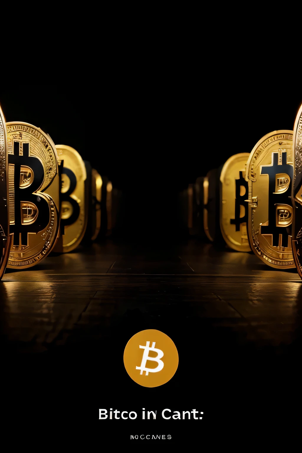 black bitcoin chart background
