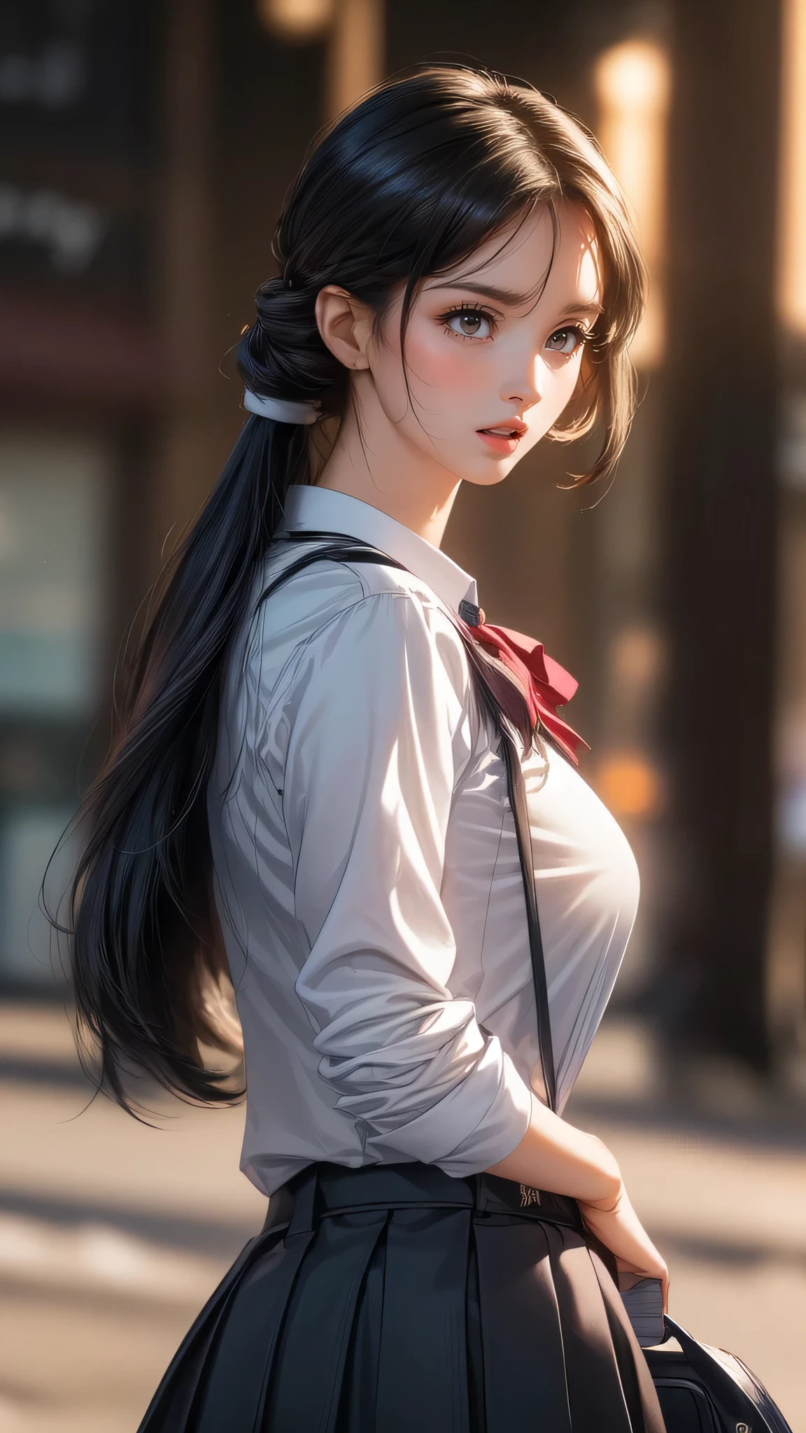 school uniform,(random sexy pose:1.5),(random hairstyle),(movie-like scene,best image quality,(8k), Super realistic, 最high quality, high quality, High resolution, high qualityな質感, high detail, beautiful, Detailed, Highly detailed CG, detailed texture, realistic facial expression, masterpiece, before, dynamic, bold)