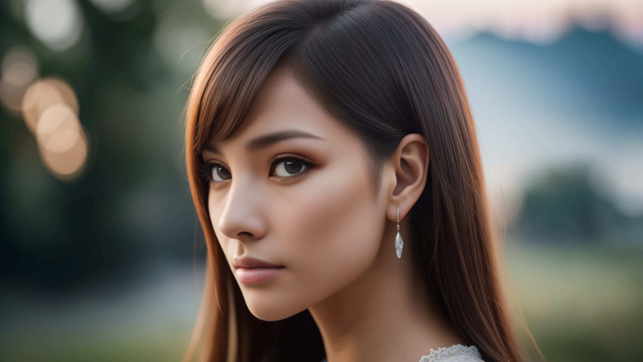 tmasterpiece,best qualtiy,hdr, hyper HD, 8K,Bokeh,Ultra-fine painting,Sharp focus,Physically-based rendering,Extreme detail description,portraitures,half-body photo，looking at viewer, (EOS R8, 50 millimeters, F1.2, 8K, RAW photo:1.2)