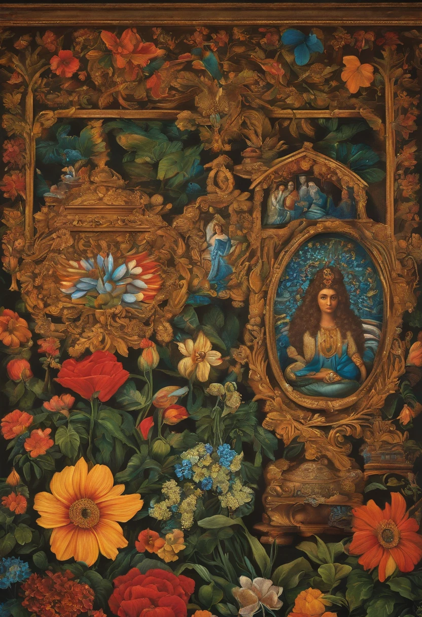 gera uma imagem de um quadro de um artista famoso dos anos 70 e 80