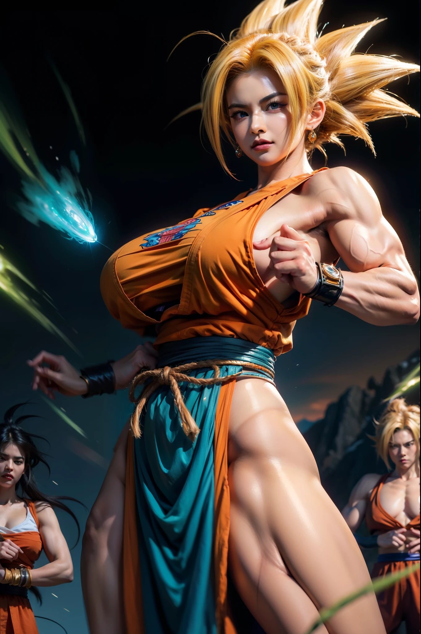 dragon ball z gohan wallpapers dragon ball z gohan wallpapers, female goku, photorealistic human goku, extremely detailed artgerm, badass anime 8 k, highly detailed portrait of goku, artgerm 4 k, dragon ball artstyle, sfw version, 4 k highly detailed art, 4k detailed art, detailed digital anime art, artgerm. high detail