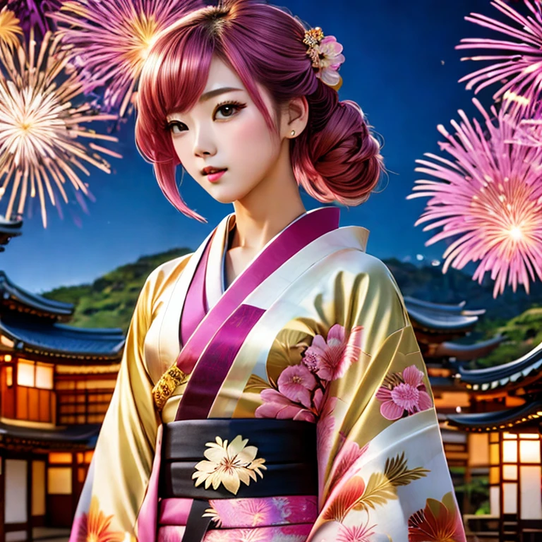 (masterpiece, best quality:1.2), 1girl, solo, kimono, 