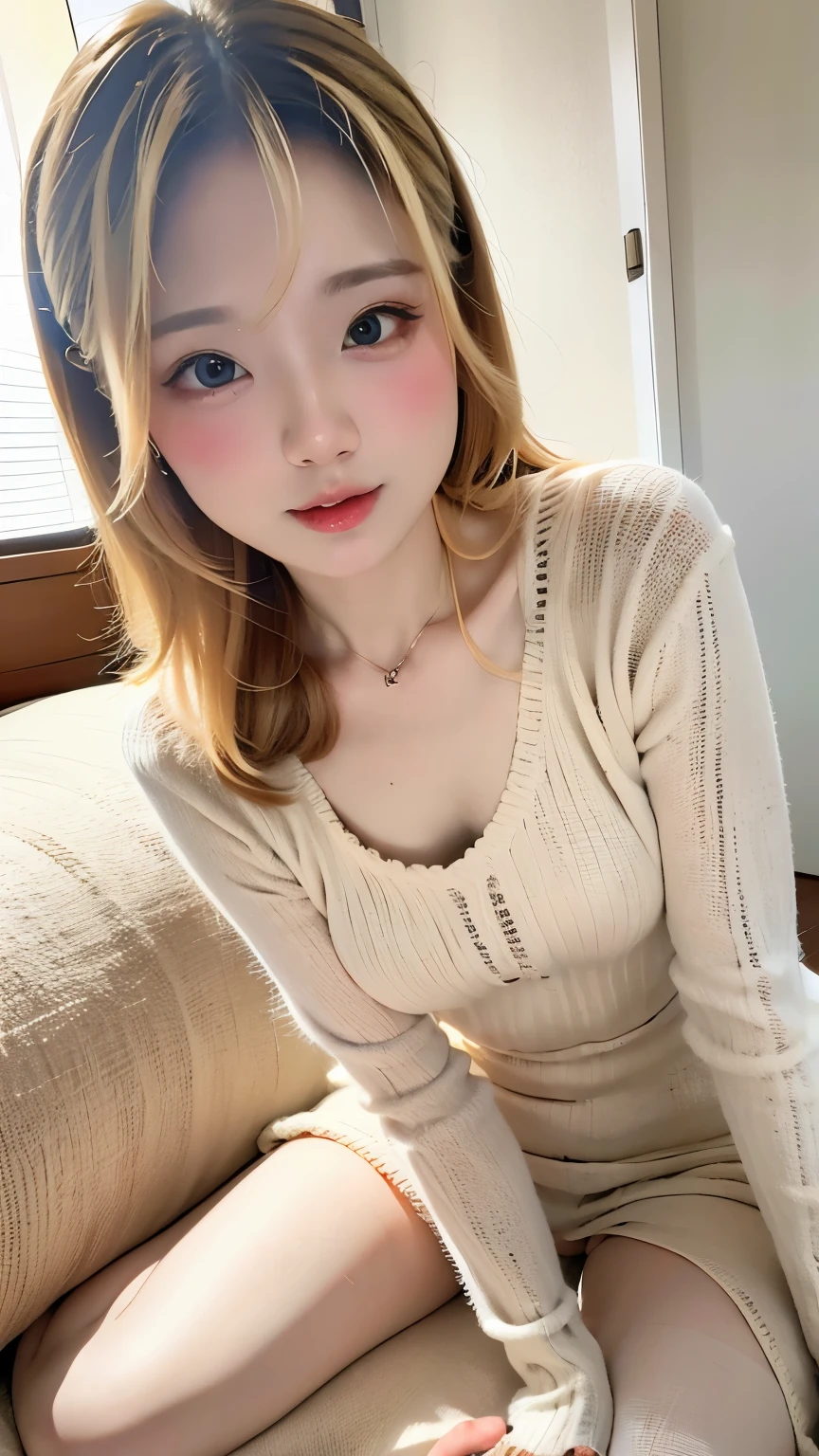 table top, highest quality, very delicate and beautiful girl,very delicate and beautiful, world masterpiece theater, Super detailed, very detailed, highest quality, blonde hair, High resolution, very detailed,1 girl, highest quality, shape, looking at the viewer, Material, canvas, Oil, genuineistic, realist ,genuine,