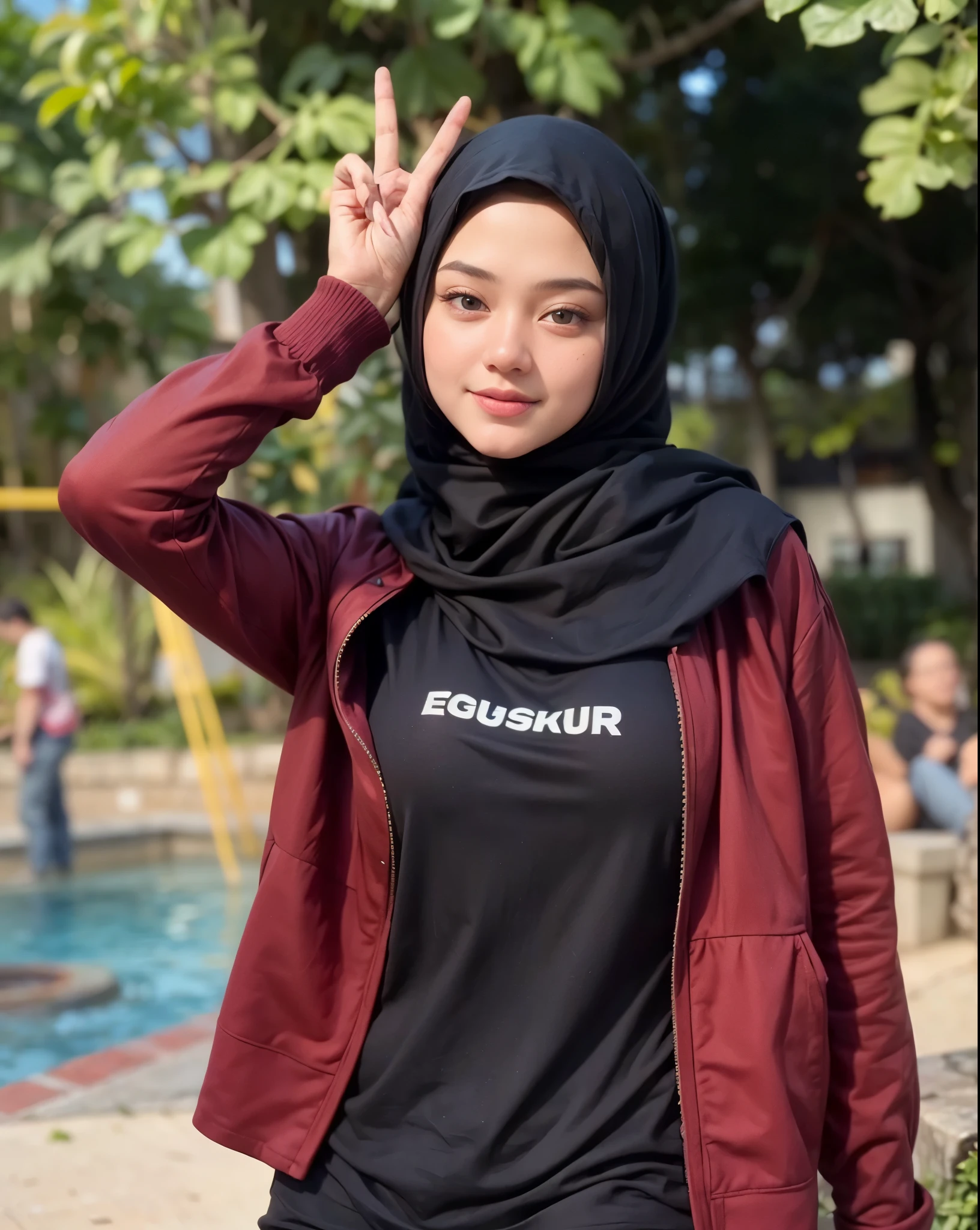 ((CROPPED CROPPED 77 NUMBER TSHIRT)), ((HIJAB GIRL STYLISH)) & ((WEARING PLAID HOTPANTS)), masutepiece, High quality, UHD 32K, Realistic face, Realistic skin feeling , A Japanese Lady, 5 matured lady, , Very cute (((FLAT CHEST:1.11))), (Night time at forest), ((look In front at the camera and SADNESS)), (((CUTE GIRL))),