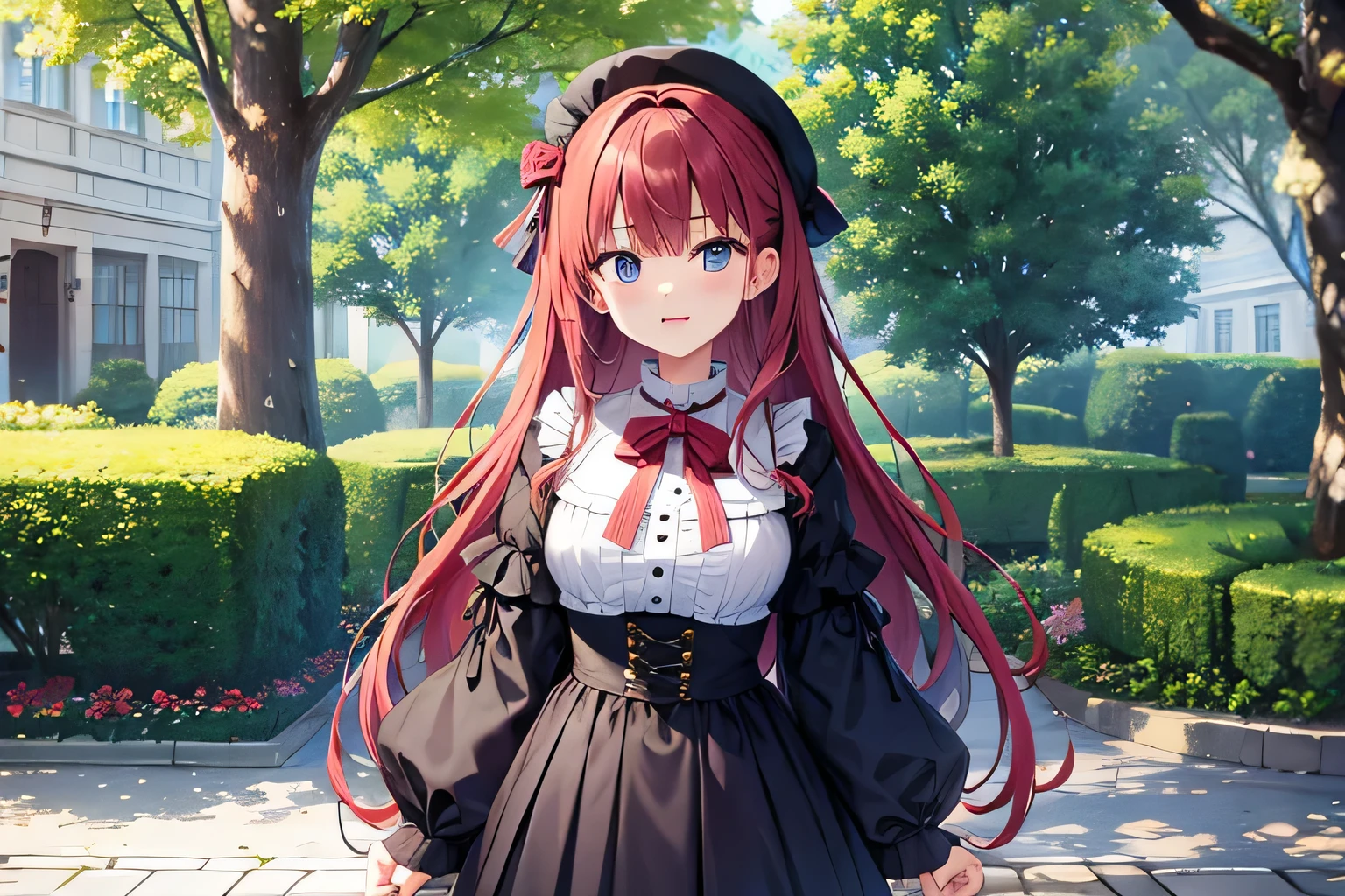 girl、lolita、outside、length、redhead