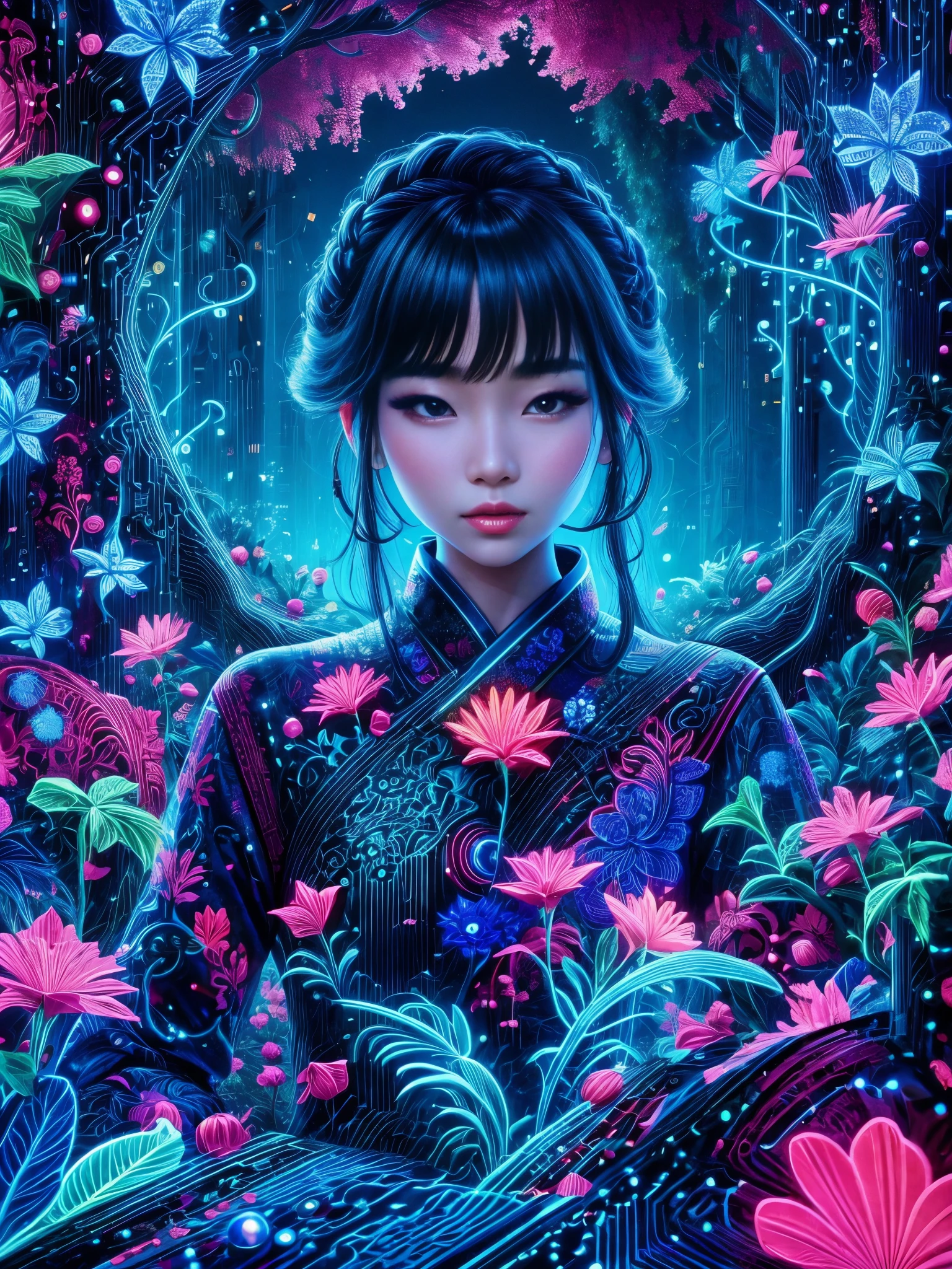 1girl,Beautiful Korean female face,Anatomically correct and precise facial structure, detailed facial depiction, and delicate facial features.