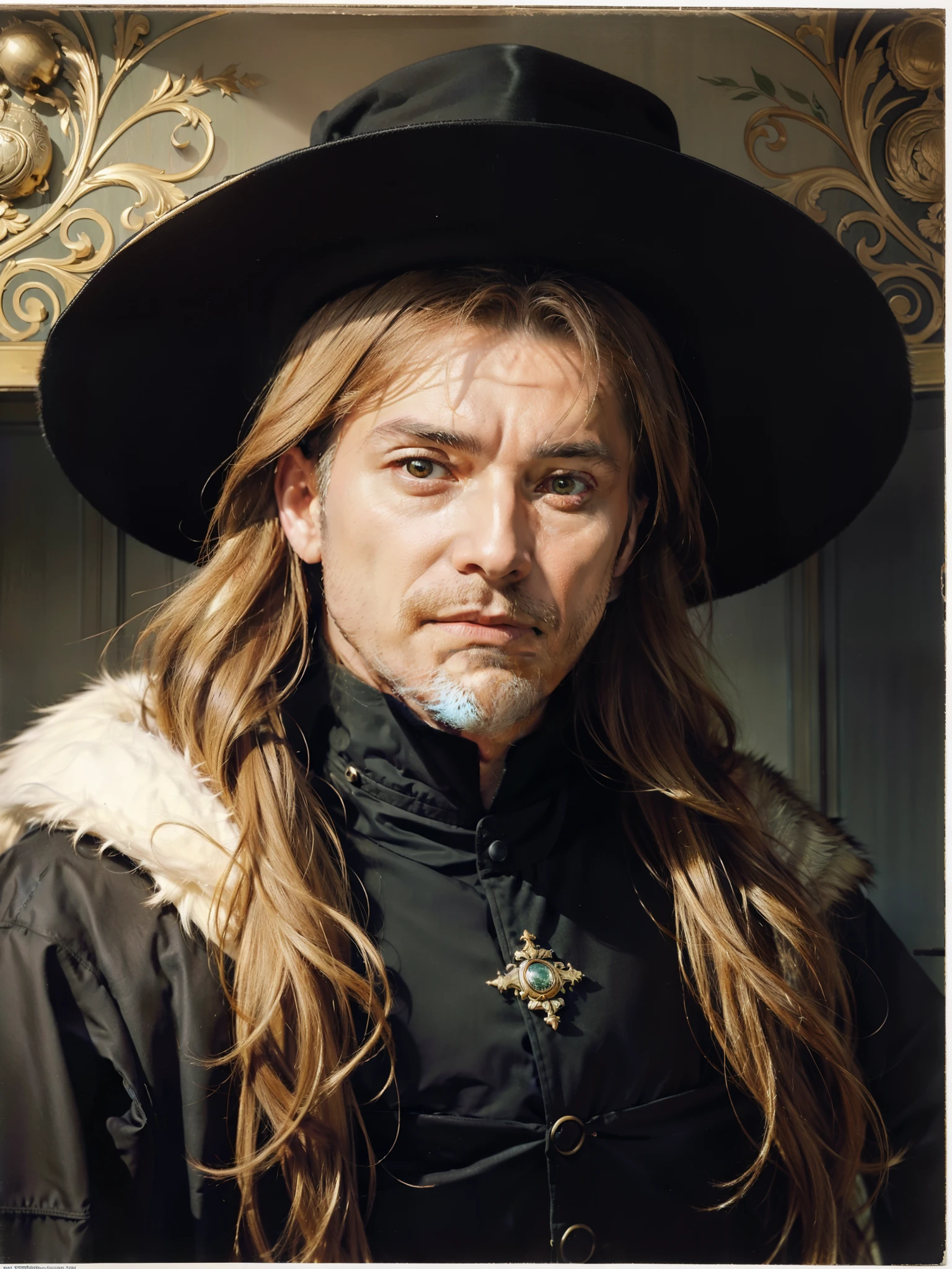 an old photo of a man in a fur coat, by August Sander, fernand khnopff, theodor kittelsen, by Phillip Otto Runge, gustave klimt, by Joseph Kleitsch, carl gustav carus, inspired by Lajos Vajda, otto dix and ryohei hase, style of john bauer, by Gyula Basch
