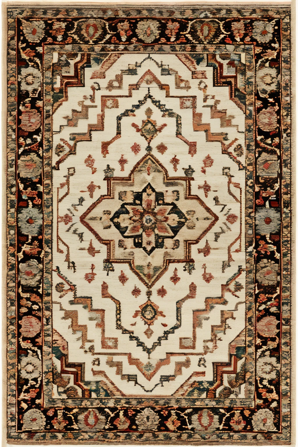 persian rug pattern Medallion Less color