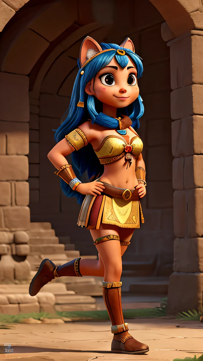 year 1455 aztec warrior woman, gato, equipo, costume according to the era, full body position t , cascos en forma de jaguar, hd, ,Cara feliz