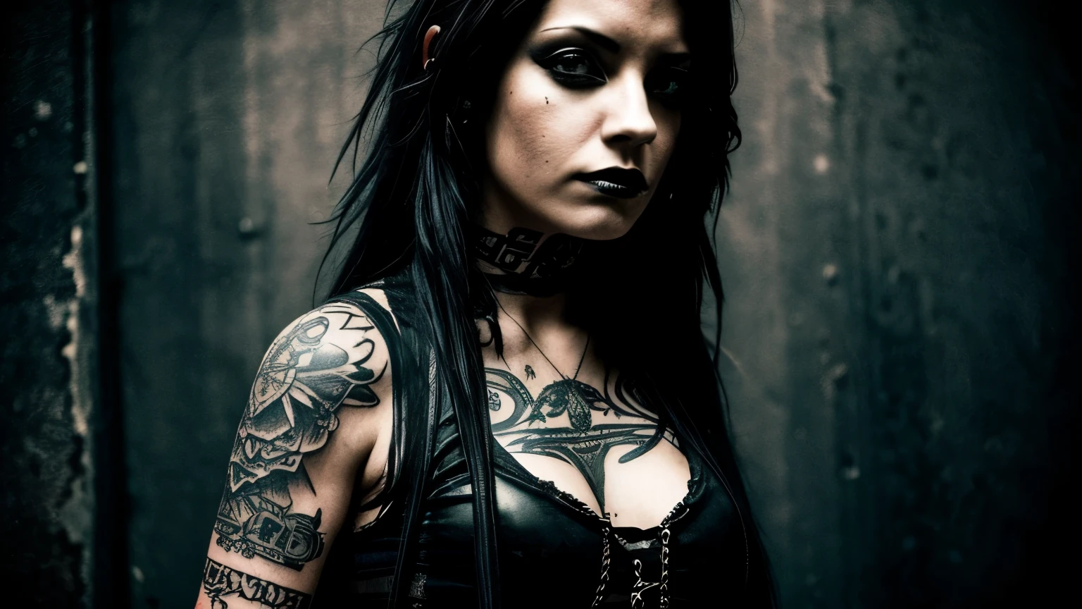 stylized artwork of soft filter. grunge filter. photorealistic. 8k. cinematic, very high resolution. maximum resolution. ultra realistic. unique beautiful face, realistic face, retro goth grunge photo ascetic. grunge city graffiti wall, sexy, tattooed, black hair, teen cute sexy goth girl, in marijuana plants buds crop, skimpy cheongsam
