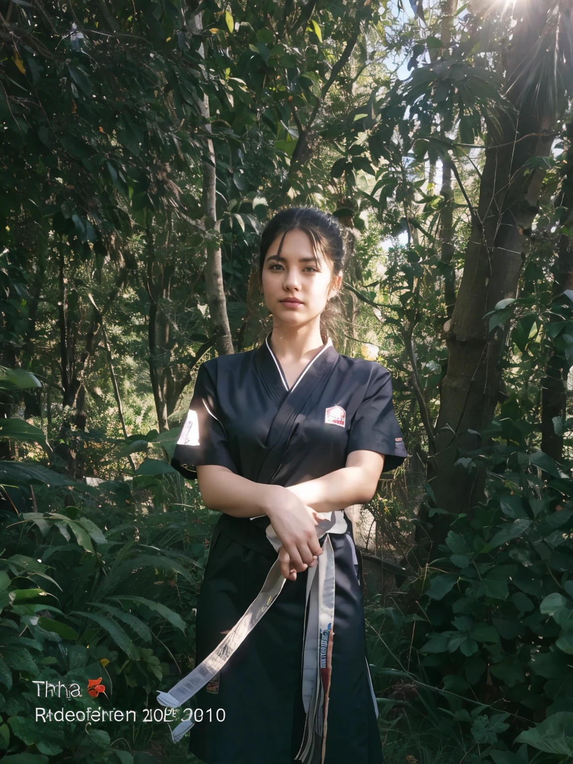 Karate dress, realistic
