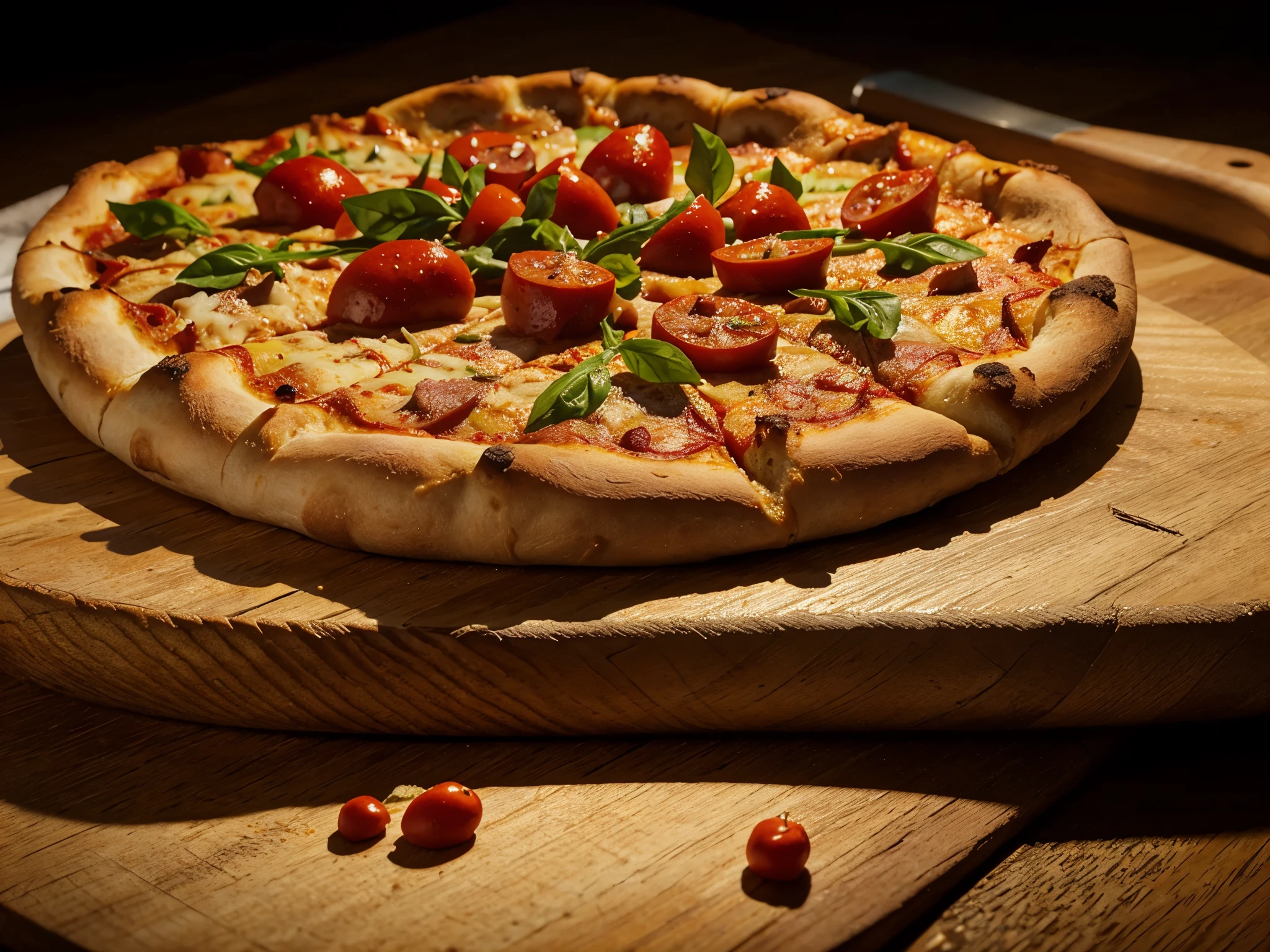 Pizza , variation of food, 4k , realistic , sharp detail , good lighting , stunning , close-up