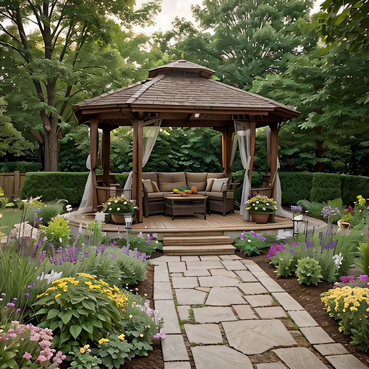 Small Front Yard Landscaping Ideas to Transform Your Outdoor Space featuring gazebos or pergolas