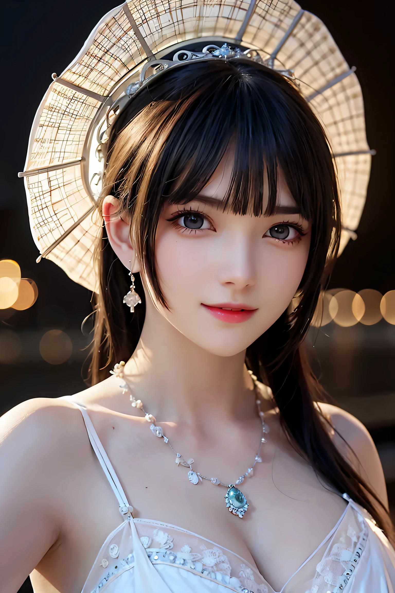 looking at camera, (Extremely exquisite beauty work), (masterpiece), 1 girl, Extremely detailed、Elegant wedding dress, There are very detailed, ponytail twist, charming expression, beauty clear eyes, green eye pupils, exquisite necklace, Delicate earrings blur background, extremely detailed description, beauty, charming, super beautiful painting, delicate face, Exquisite figure, Thin clavicle,charming lips, Behind Softnesix 4,(8k, RAW best quality, masterpiece:1.2), (lifelike, photo lifelike:1.37), 1 girl, charming, city View, night, rain, wet, professional lighting, photon mapping, Radiosity, Physically based rendering, above waist,