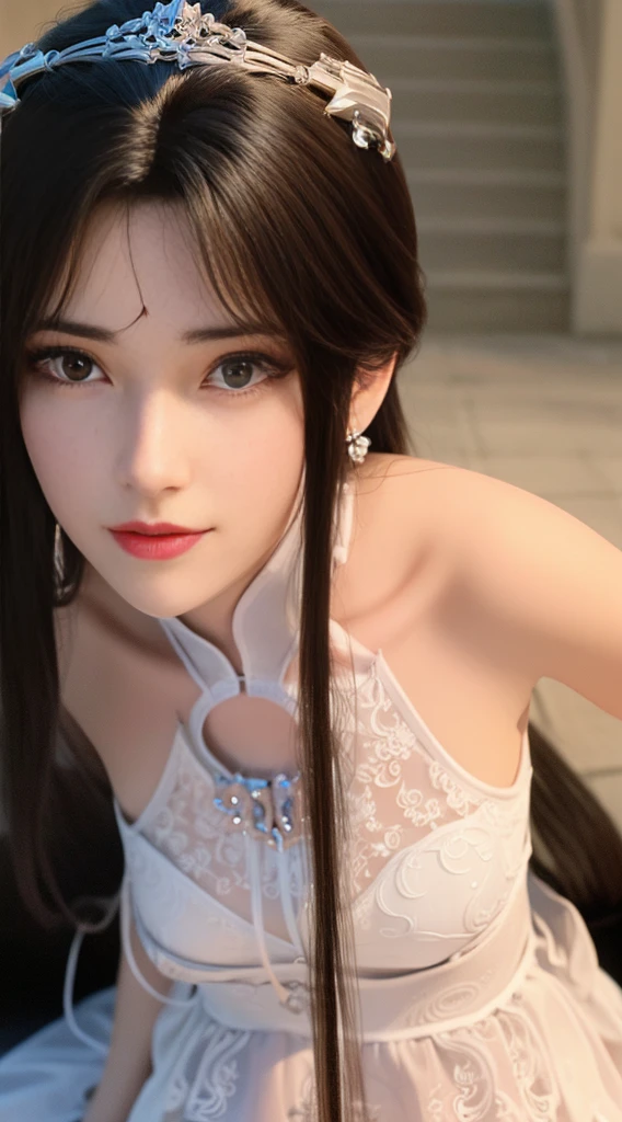 Best quality image Highest resolution 1:4 detailed image of a beautiful girl 1:3 perfect face long hair skin white min page 1:2 camera HDR Uhd aperture