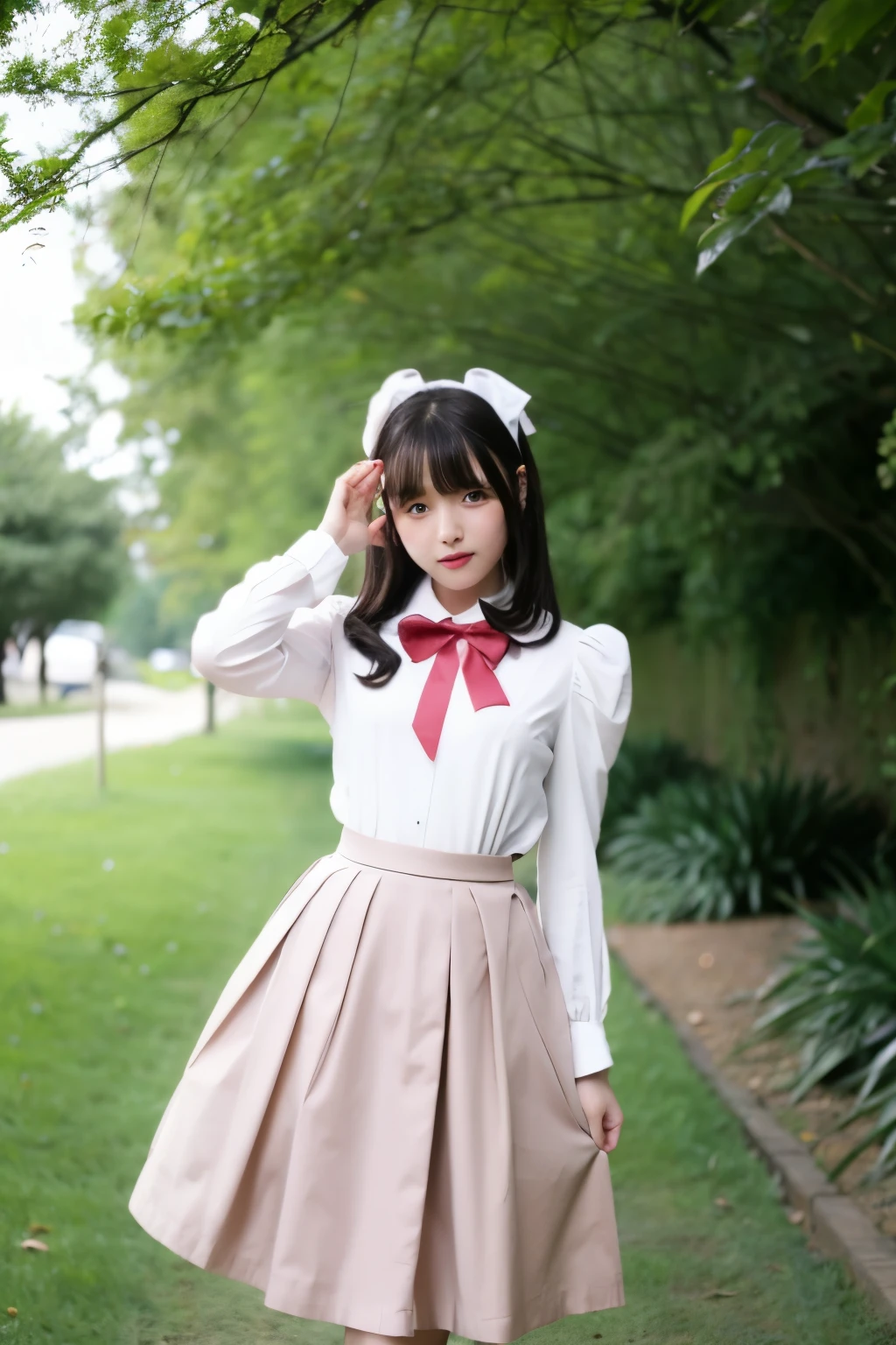 Fluttery skirt girl tuck up Alice in Wonderland Lolita Lolita