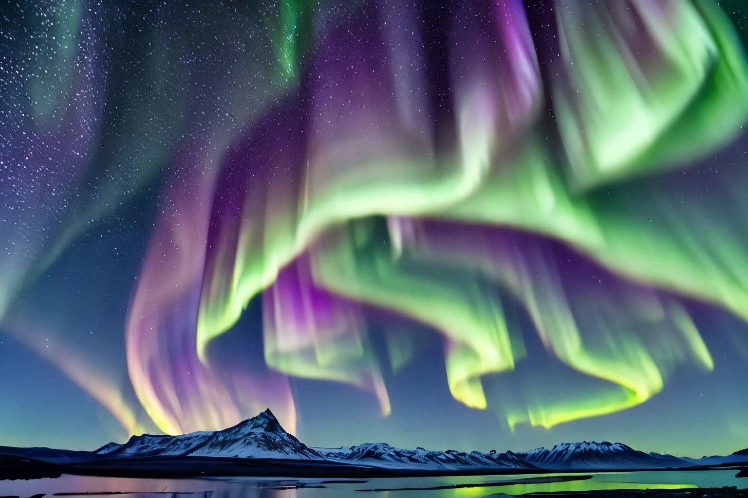 Aurora Borealis: The breathtaking spectacle of the Northern Lights, painting the night sky with ribbons of color and movement.