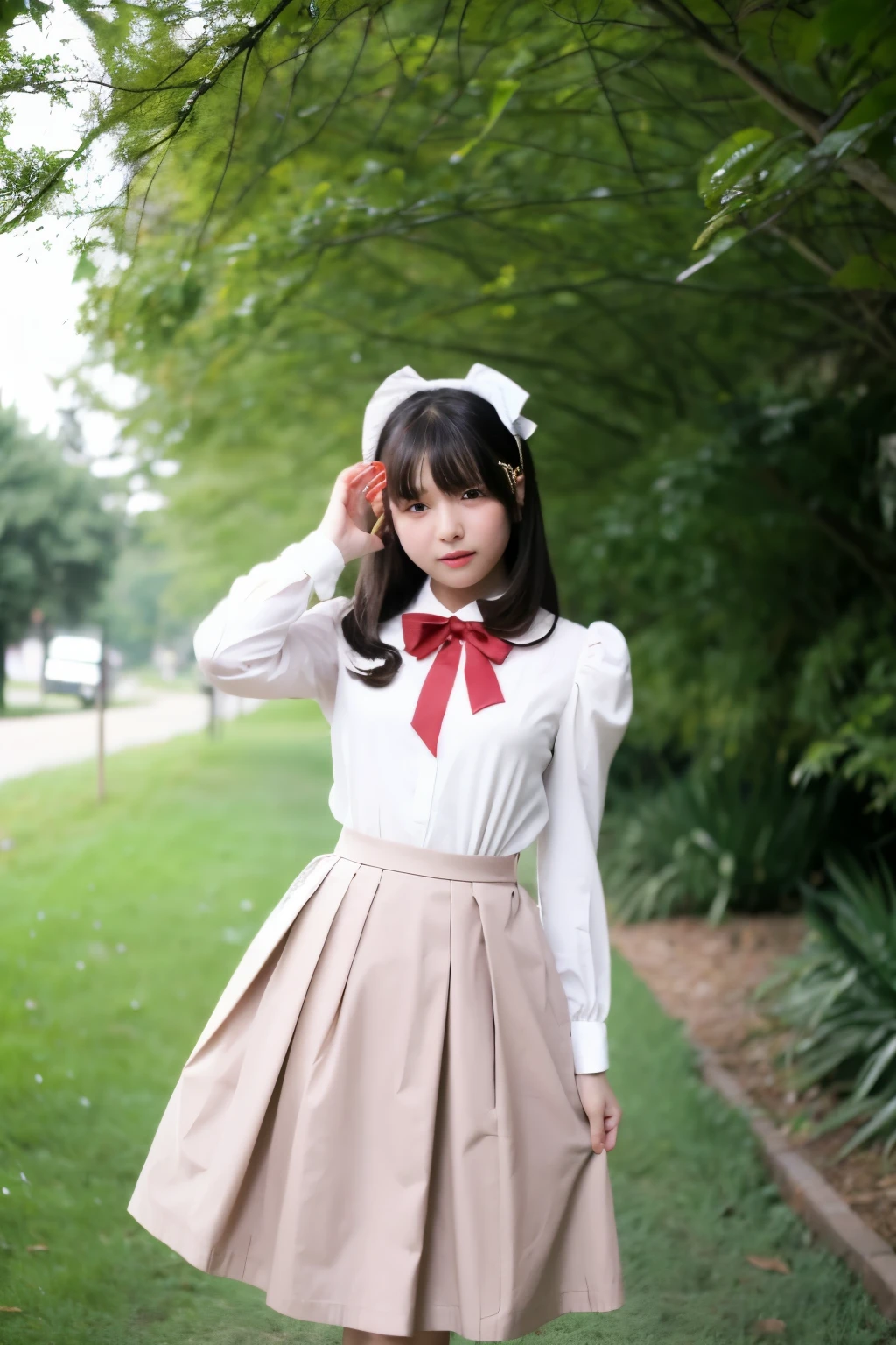 Fluttery skirt girl tuck up Alice in Wonderland Lolita Lolita