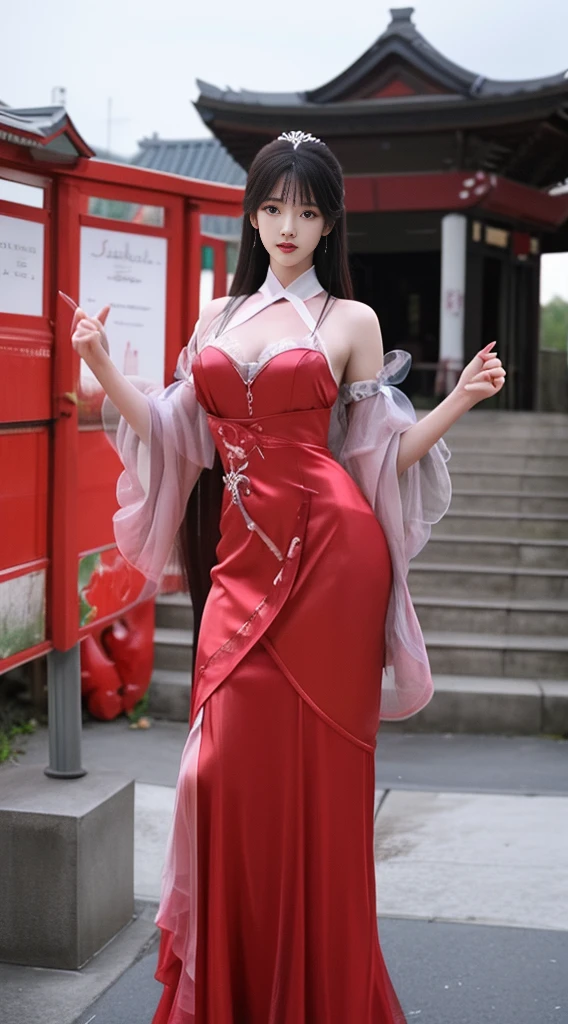 araffe woman dans une robe rouge posing for a picture, beautiful south korean woman, mannequin femme coréenne, porter une tenue de soirée rouge, Magnifique jeune femme coréenne, dans une robe rouge, Beautiful young Korean woman, porter une robe rouge, la fille porte une robe rouge, porter une robe rouge, korean actress, nom de Jaeyeon, Hwang se - est
