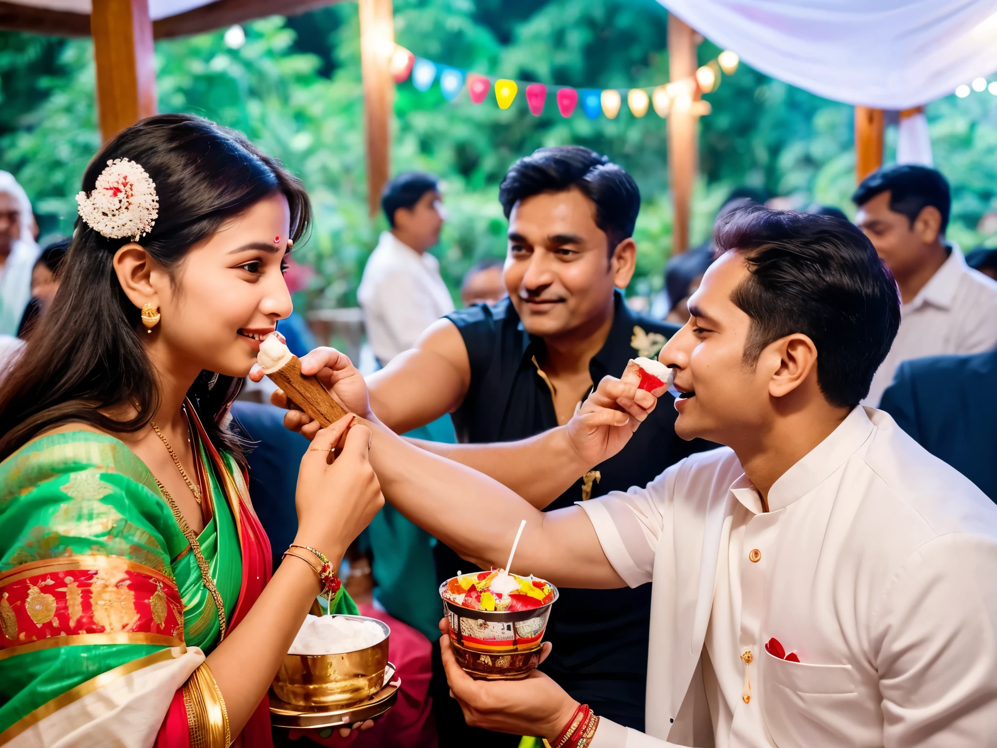 Pappu went to a wedding reception where people were being served ice cream with a tilak being applied on their foreheads.
Pappu said to the tilak applicator, "This is a beautiful and nice tradition in your family!"
To which the tilak applicator responded, "This isn't a tradition. It's because if someone tries to get another serving of ice cream, it's immediately noticeable. Otherwise, people would take 10-10 cups!"