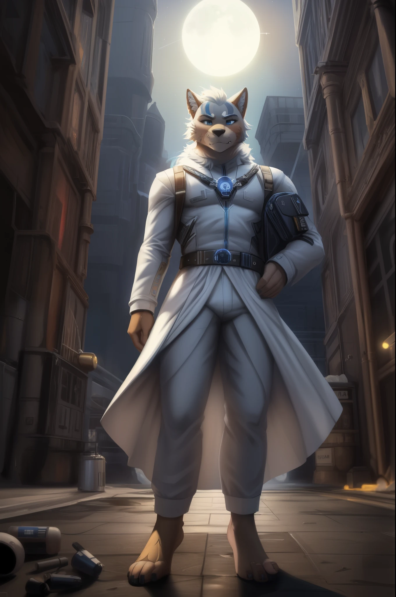 (((Barefoot furry character))), full body, cinematic setting, furry male, (nice big feet paws), I like it big, I like it cold I like it blue, I like it bold I like it with a two % of methane It's Uranus! I want it icy, I want it large I want it spicy, with electric charge Fluid outside and rocky inside Like Uranus! Uranus, Uranus Coz I'm an astronomy aficionado I wanna observe Uranus Uranus, Uranus My shuttle's fast like a torpedo It's gonna pierce Uranus BREAK, detailed background (modern lab), 8K, (masterpiece:1.5), intricate details, highly detailed, extreme detail, octane render, fine art, best quality, highres, (detailed face:1.5), ((full_body)), UHD, (((perfect hands)))
