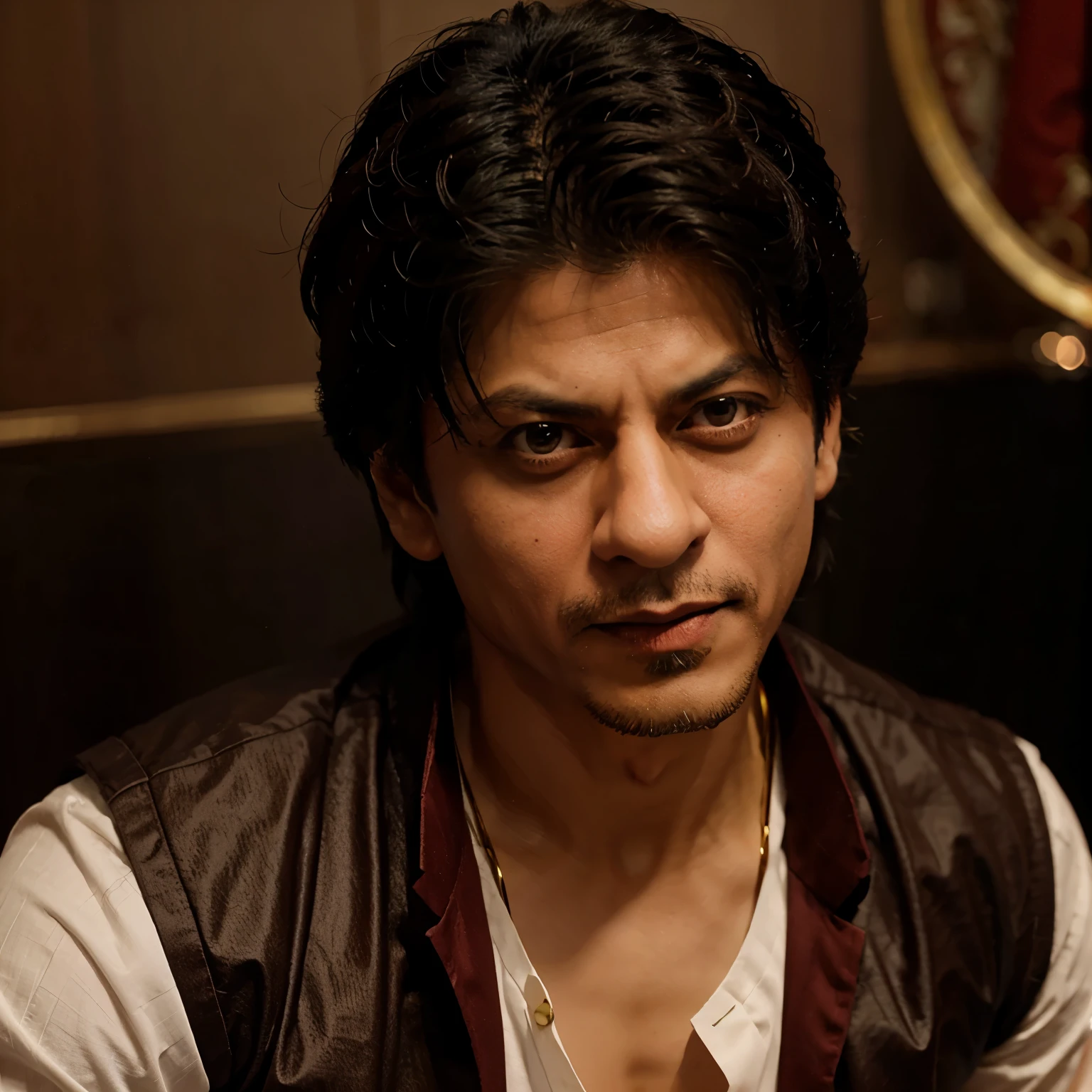 Shahrukh Khan in traditional clothing, Anime version