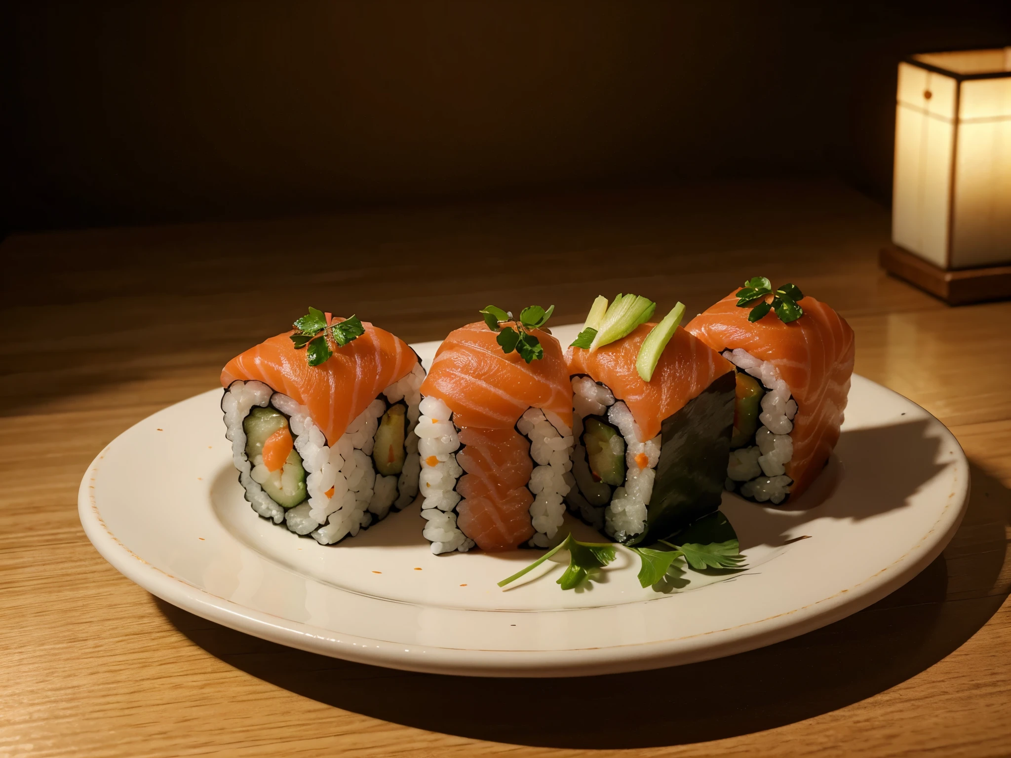 Sushi , food , 4k , realistic , sharp detail , good lighting , stunning , close-up , real life food