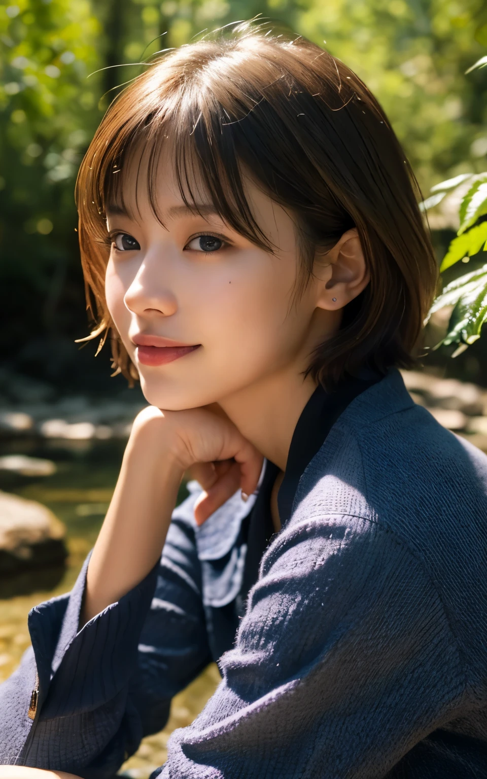 a smiling look