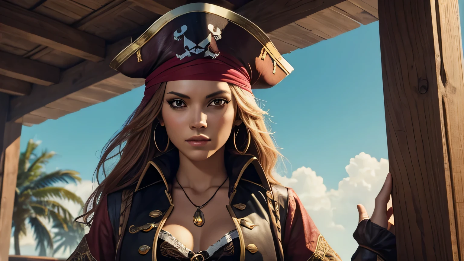 image of a female pirate