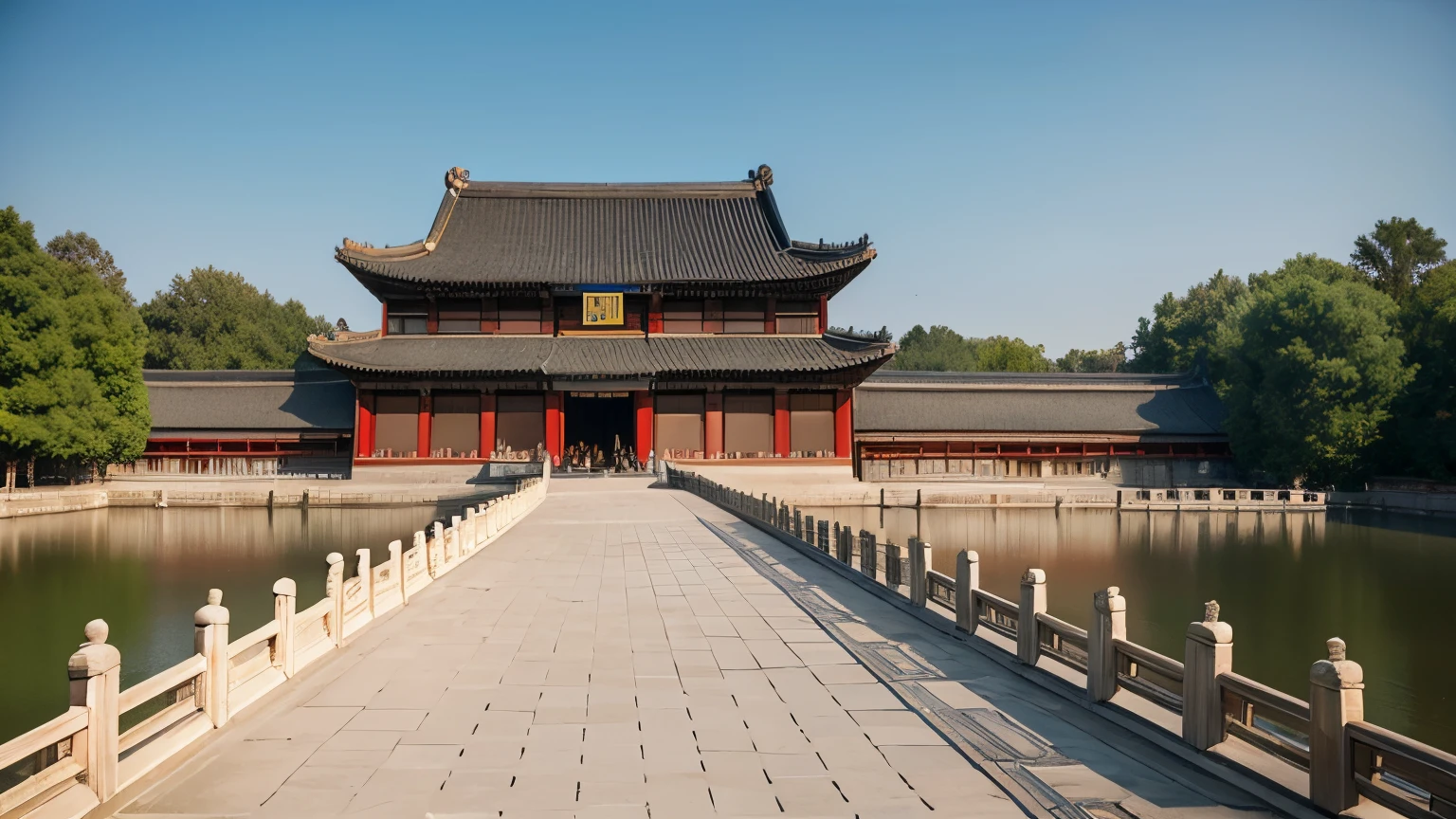 Tang Dynasty Imperial Palace,Chang'an city scenery,crowd,