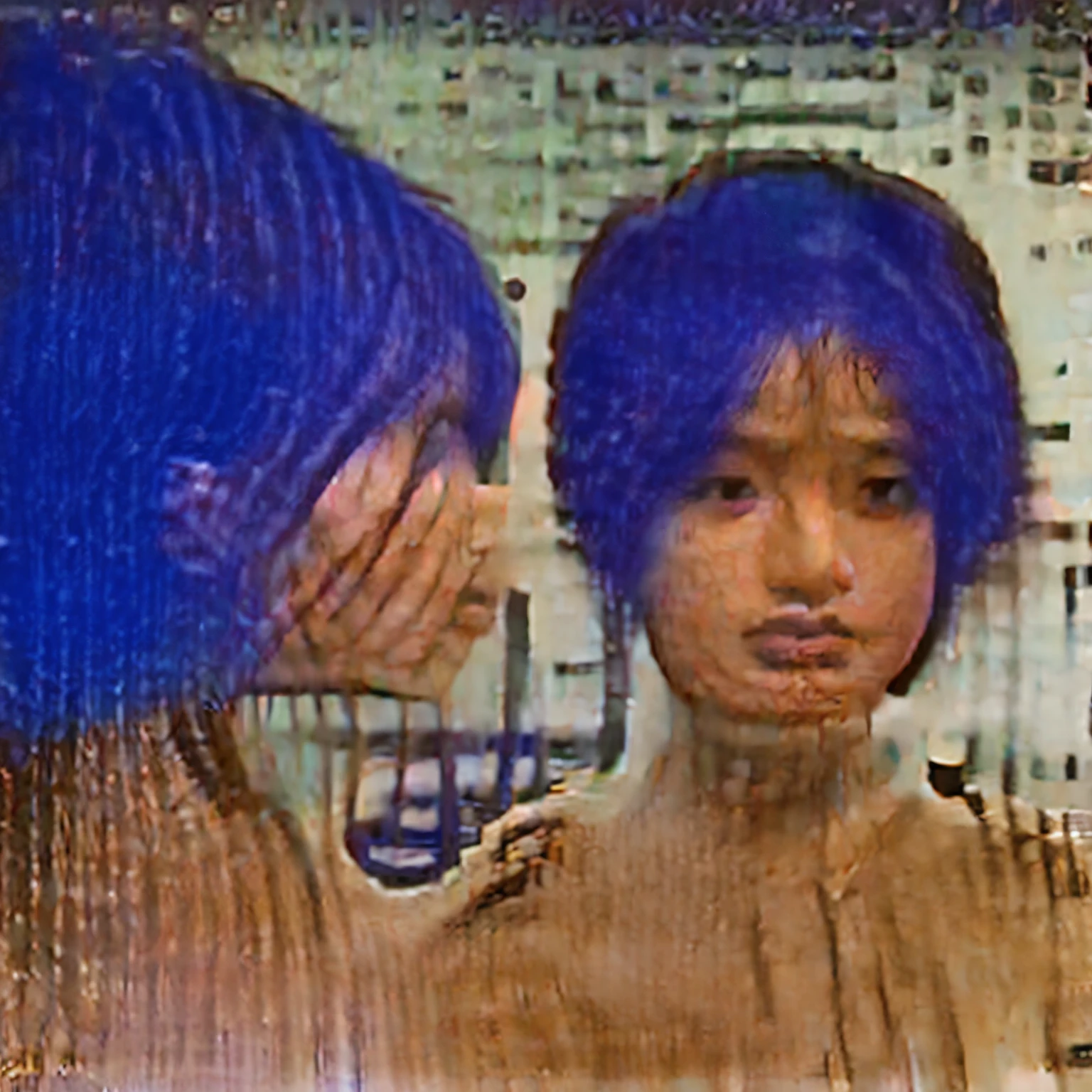 One Scene、One personだけ、Shota、、evening、、One person、short hair、Light blue eyes、Embarrassed、locker room、locker room、View here、Topless、Slim body、White briefs、front、front向き、erection、erection、Full body view、