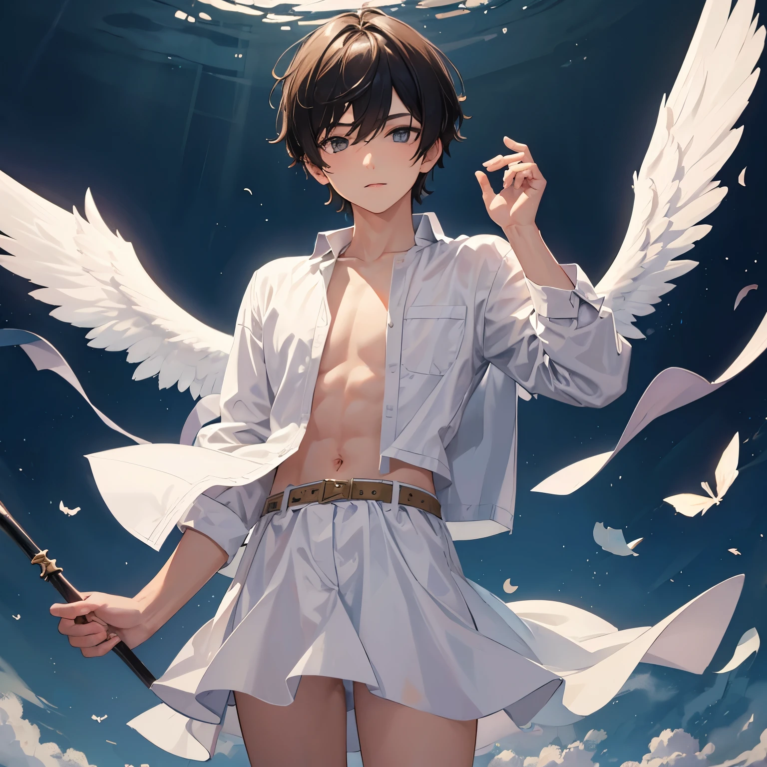 Boy, an angel, daemon, good quality