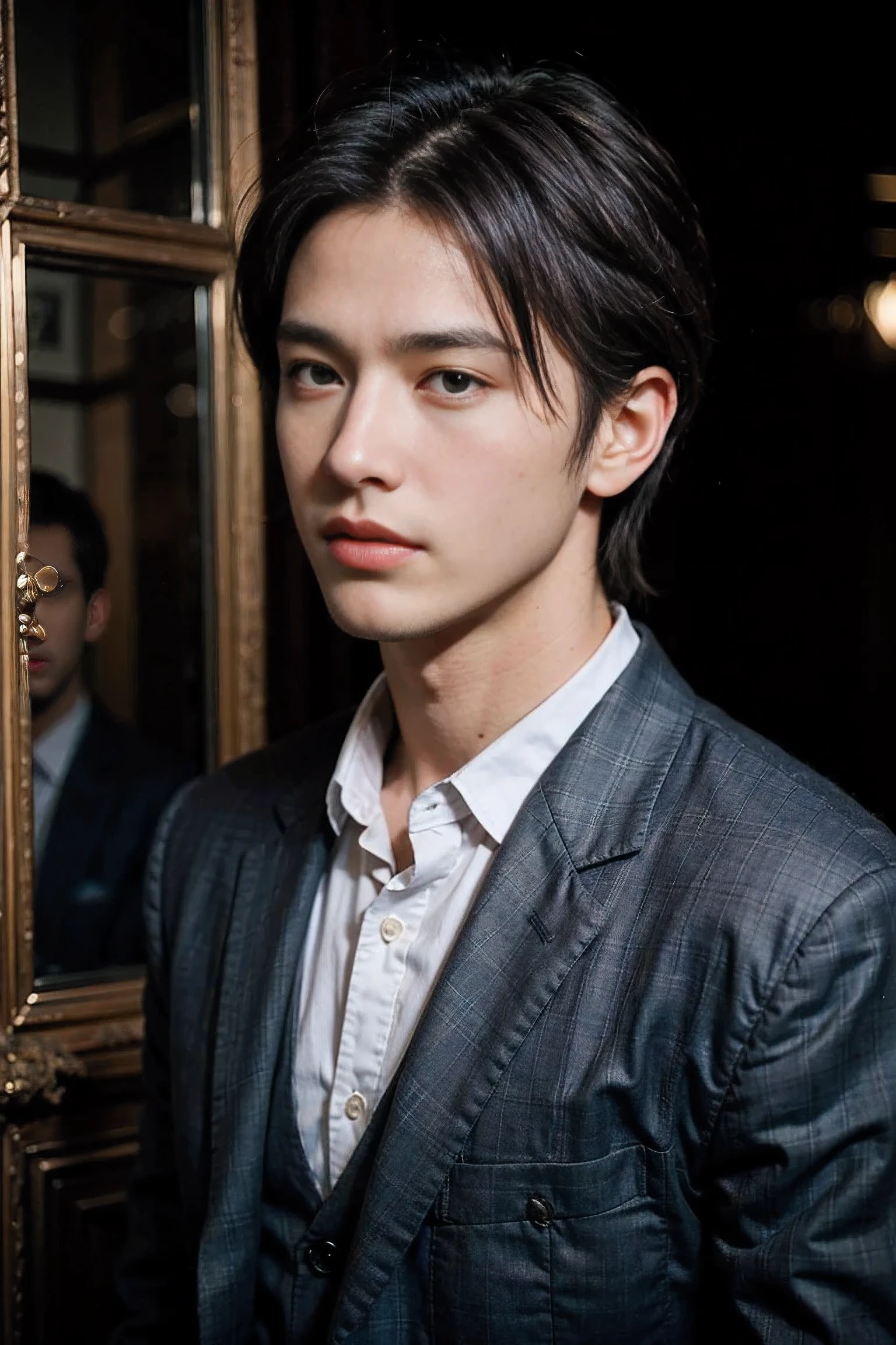 Realistic photography, handsome man