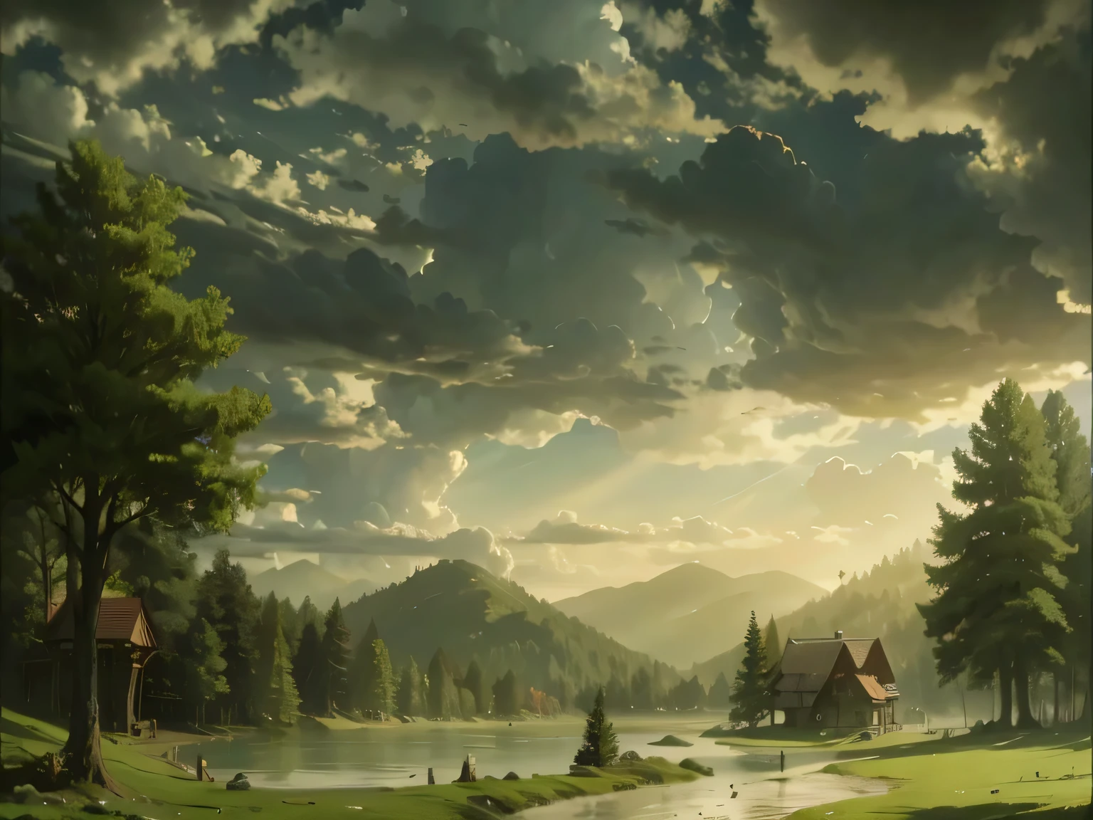 landscape, forest