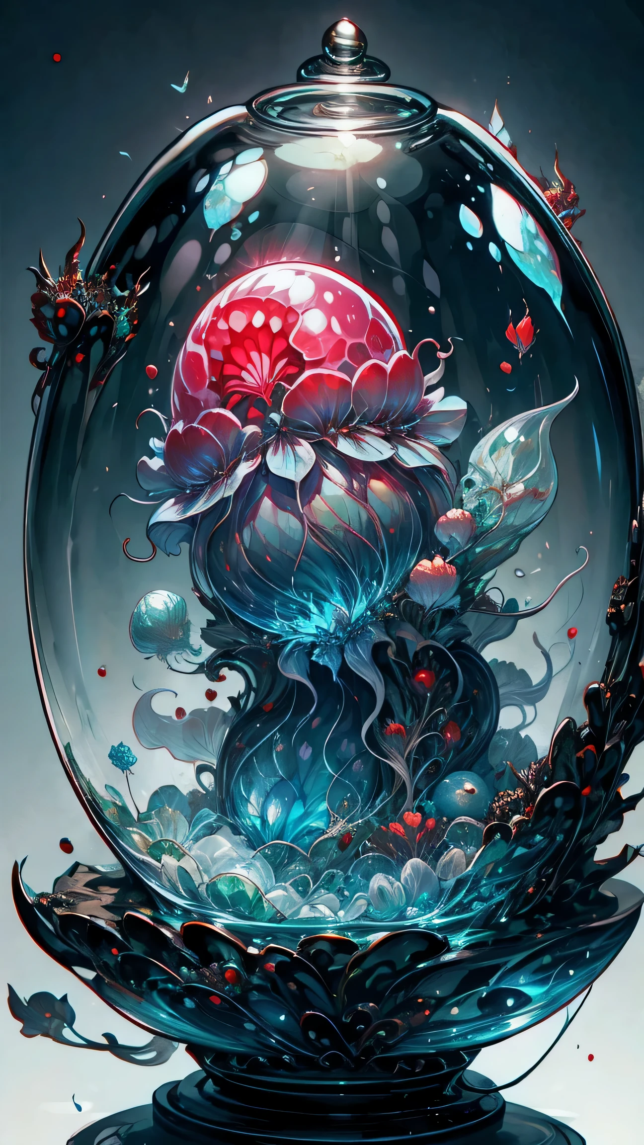 Dragon egg jellyfish，Red dragon eggs，transparent jellyfish，Transparent dragon egg
