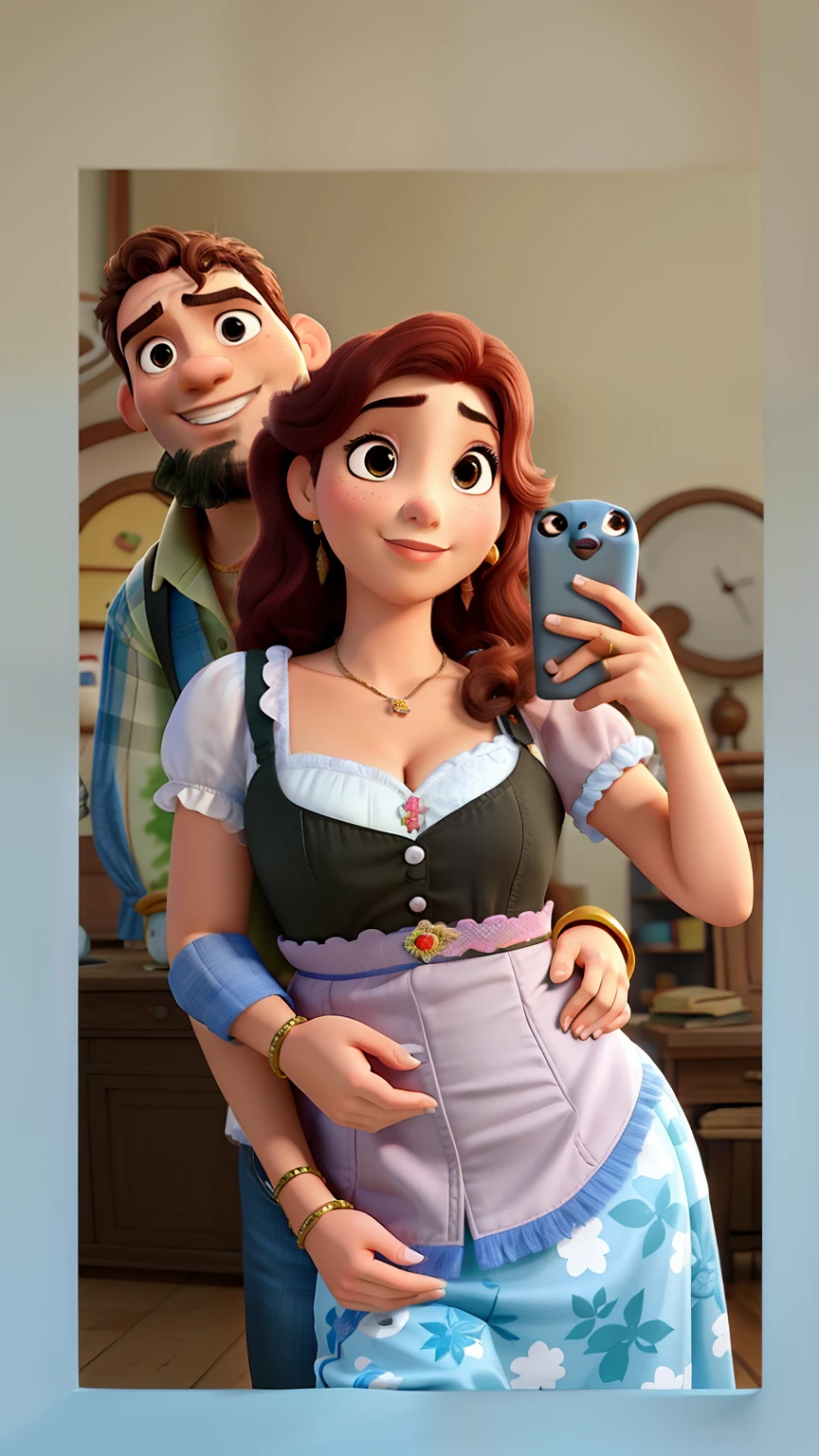 casal romantico, igual aos filmes Disney Pixar