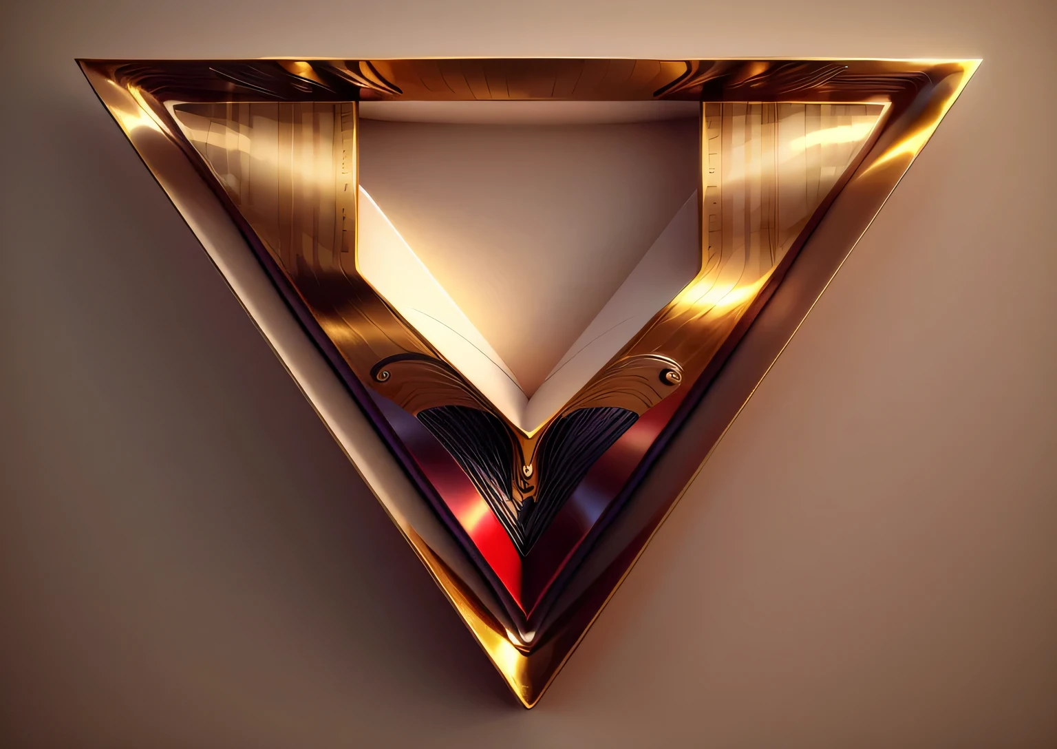 generate metalic masterpiece,ultra detailed,ivory style, best quality, hyper-realism, photo, photo composition, vibrant colors, simple background, 24k, full frame, detailed, brown, dark red, abstract view, Hd,