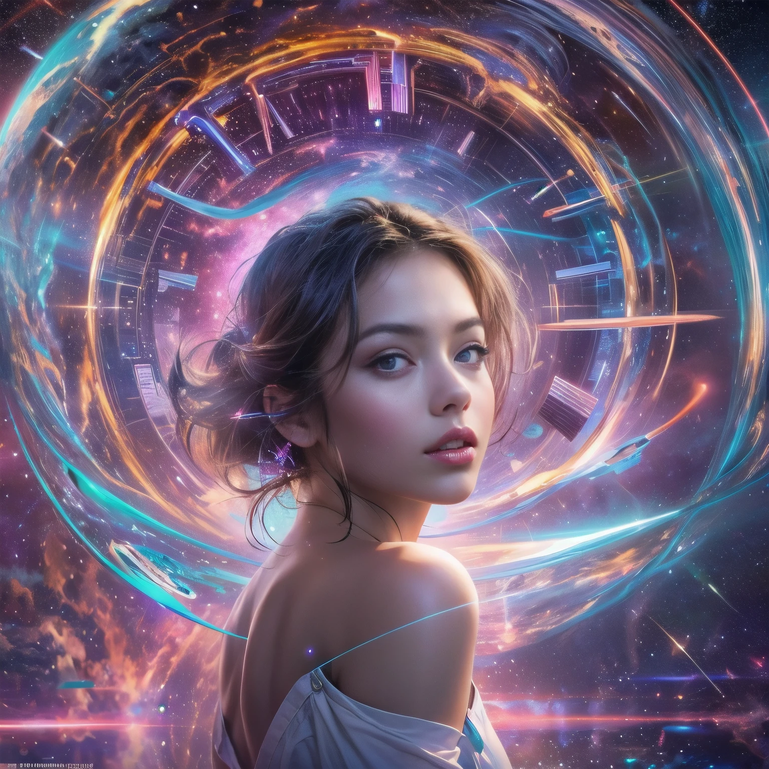 (best quality,4k,8k,highres,masterpiece:1.2),ultra-detailed,(realistic,photorealistic,photo-realistic:1.37),time travel device-equipped,time-leaping,beautiful girl,stunning portrayal of time and space,retro-futuristic outfit,mysterious atmosphere,glowing device,ethereal background,subtle glow,enigmatic beauty,sparkling eyes,breathtaking moments,graceful movements,mesmerizing gaze,blurred surroundings,time bending,shimmering colors,vibrant hues,epic adventure,unforgettable journey,endless possibilities,technological marvel,unseen dimensions,unraveling secrets,exhilarating leap,frozen moments,unfathomable future,dynamic composition,untold stories,unveiling mysteries,time capsules,unlocking the past,transcending boundaries,boundless imagination,revelation of truth,unleashing power,unpredictable twists,time continuum.