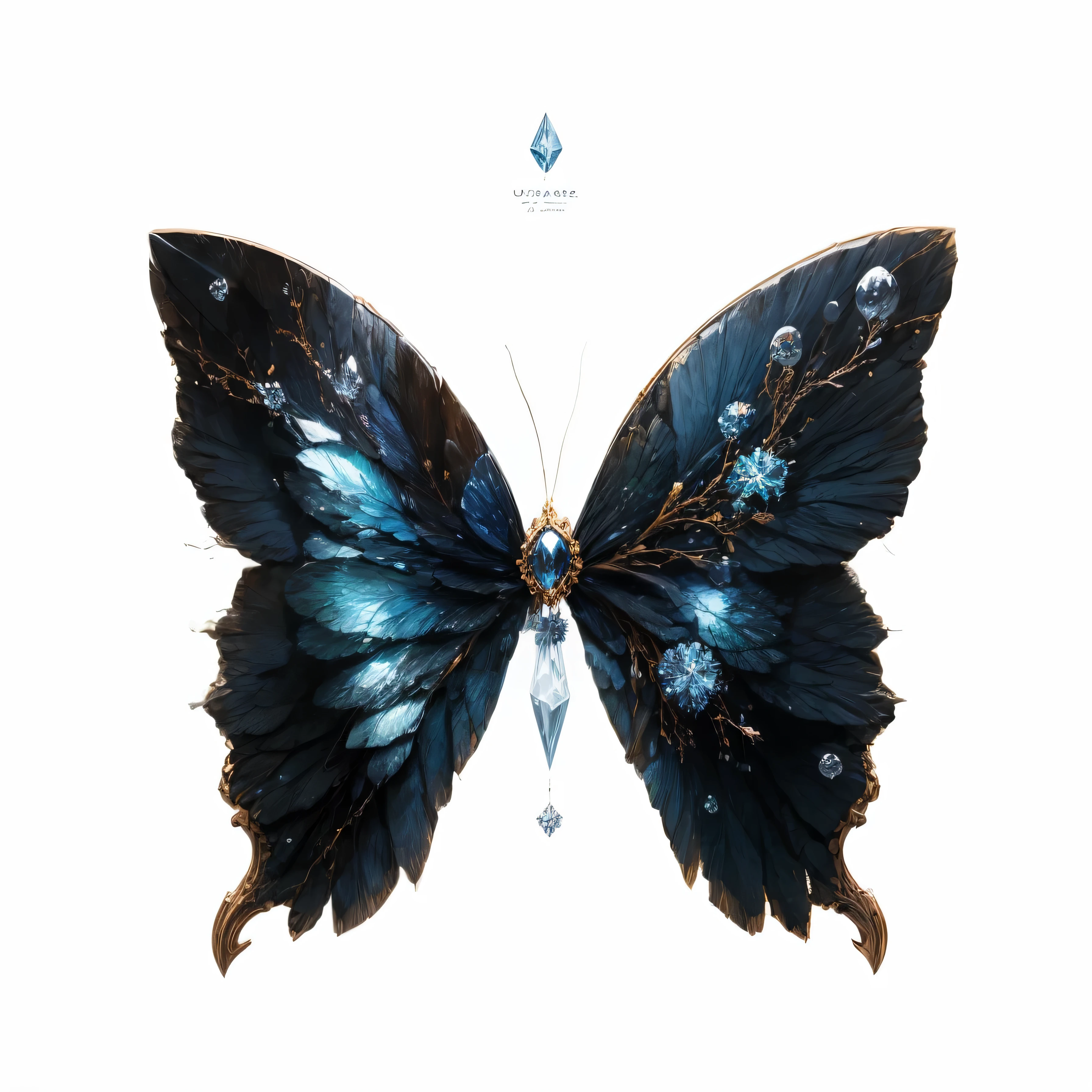 blue ice crystal element，in the universe，Cosmic Blue，Uranus，The ice crystals exude a faint cold light，snowflakes decorate it，Pentagram Ice Crystal，five pointed star decoration