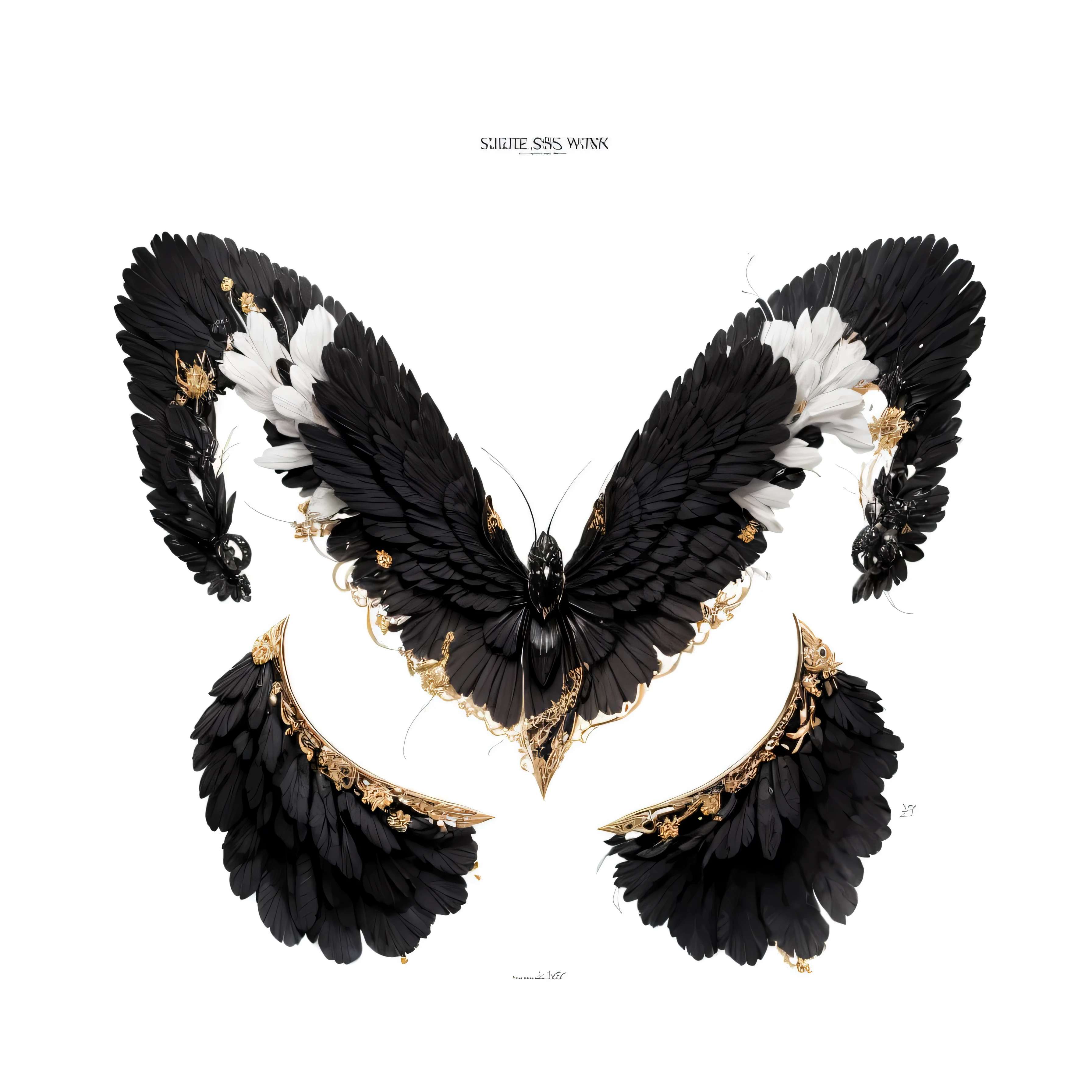 black and white snake elements,Black snakes and white snakes appear alternately,There is a golden pattern connecting black and white