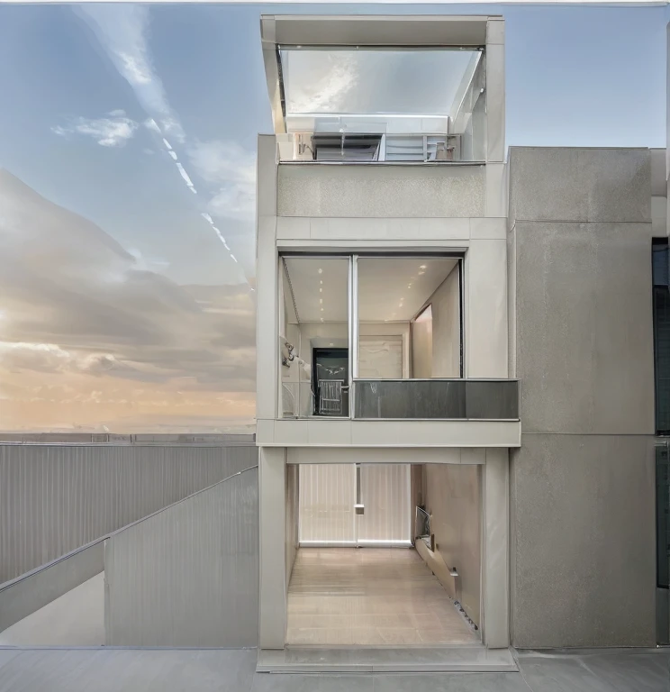 Townhouse, day light. modern