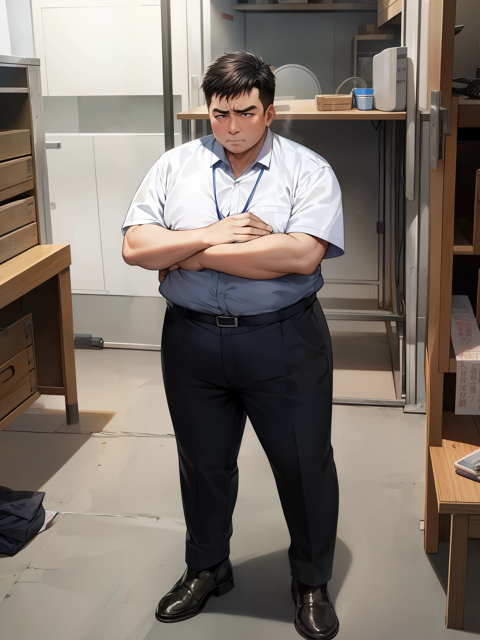 harsh working conditions、dramatic workload、Poor hygiene work environment、High risk work、unpleasant situation、obesity、he is short、general office worker