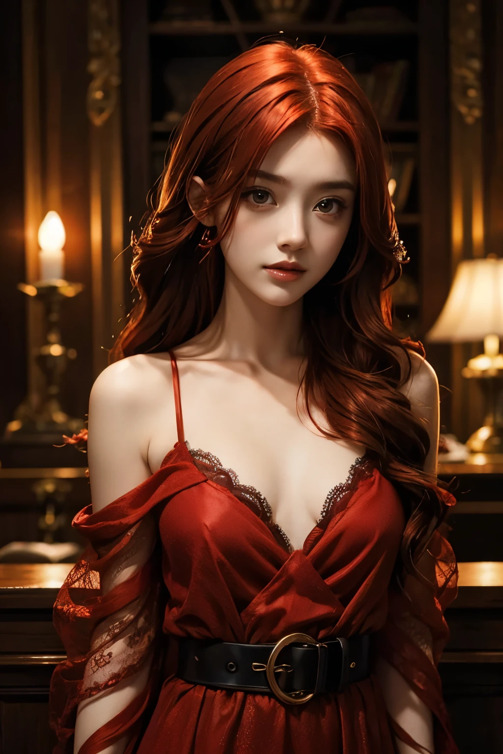 AMBER HEARD, ((red hair)), novia
